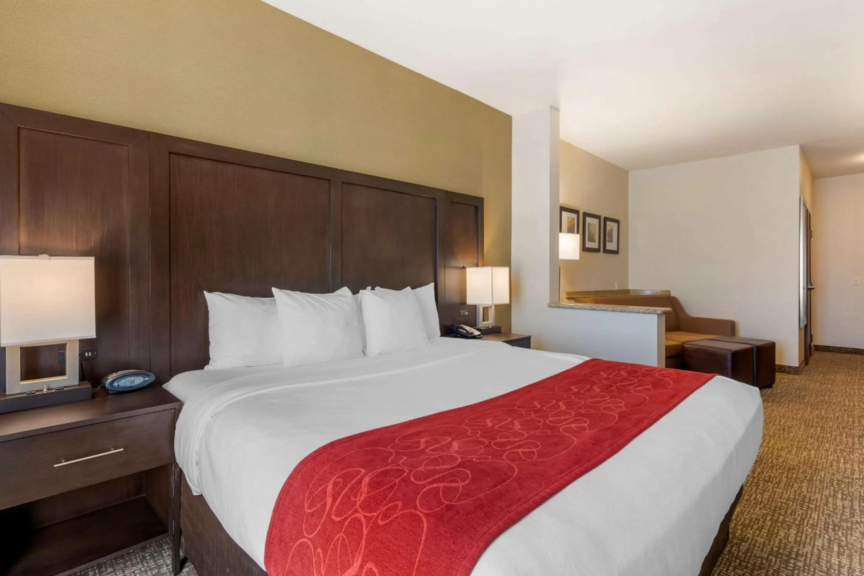 Accessible Suite, 1 King Bed with Sofa Bed, Roll-In Shower, Non Smoking in Comfort Suites Ontario Airport Convention Center