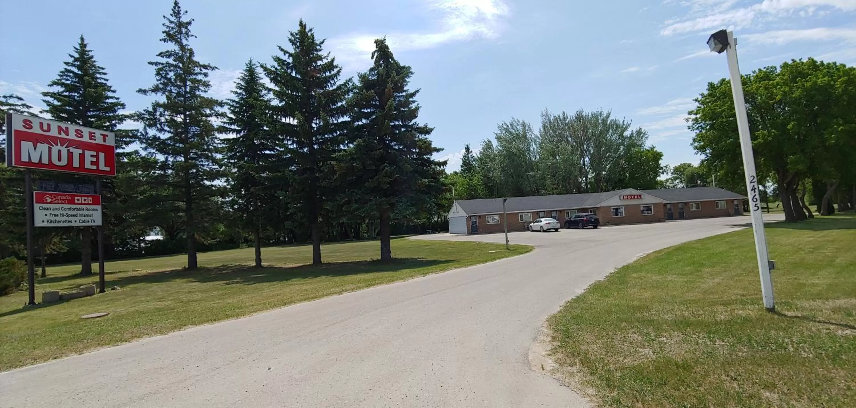 Property building in Sunset motel