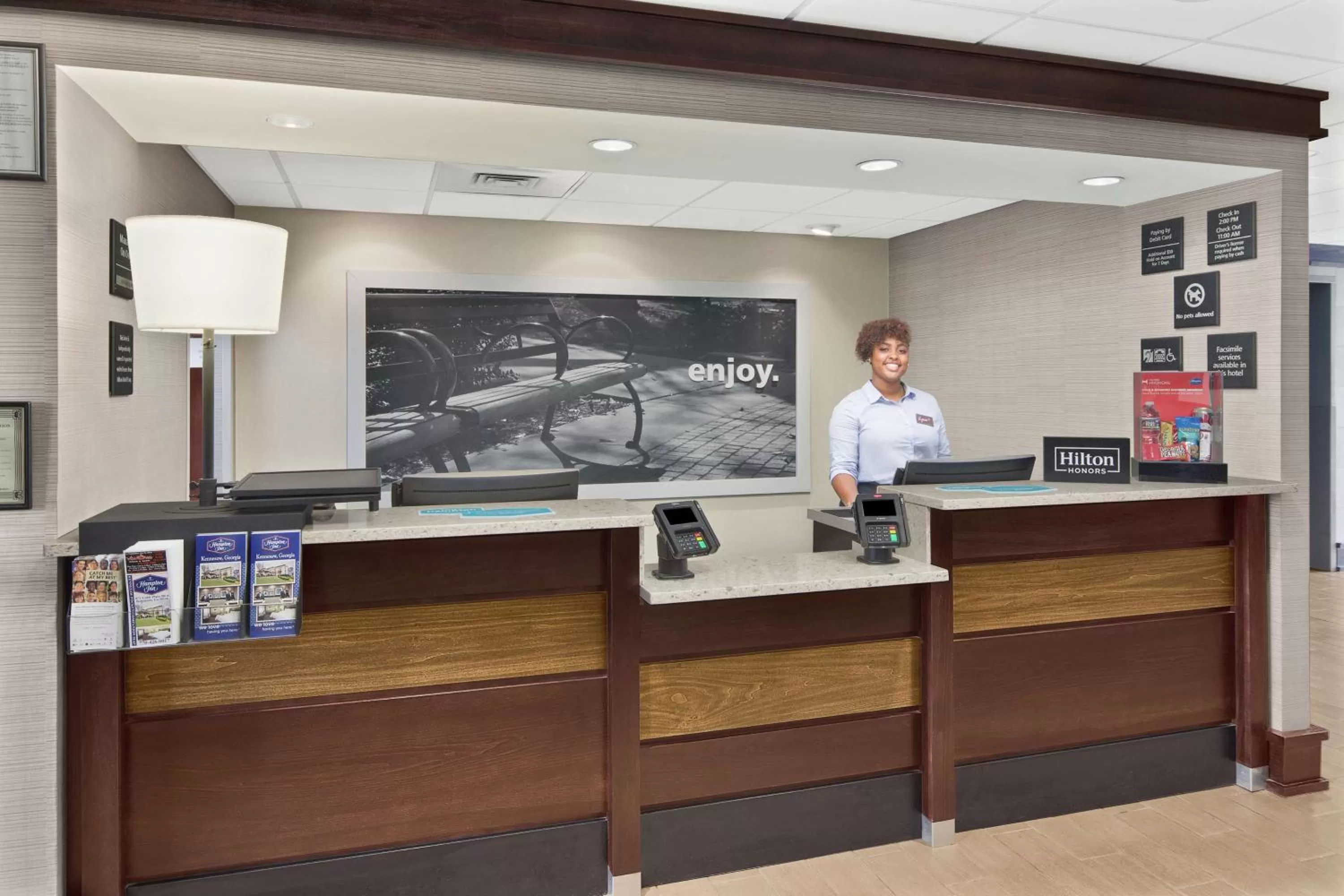 Lobby or reception in Hampton Inn Atlanta-Town Center/Kennesaw