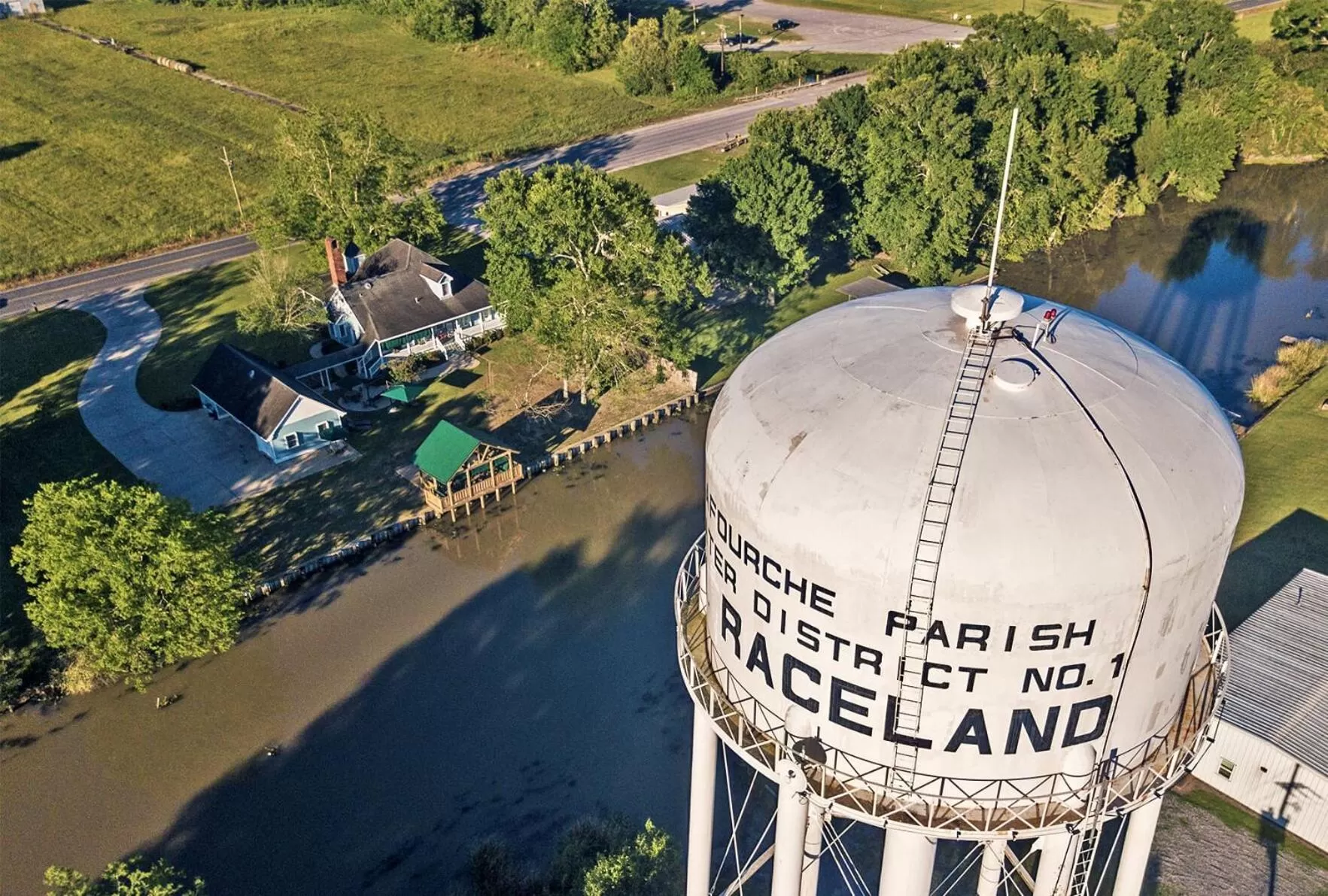 Bird's eye view in A Chateau on the Bayou Bed & Breakfast