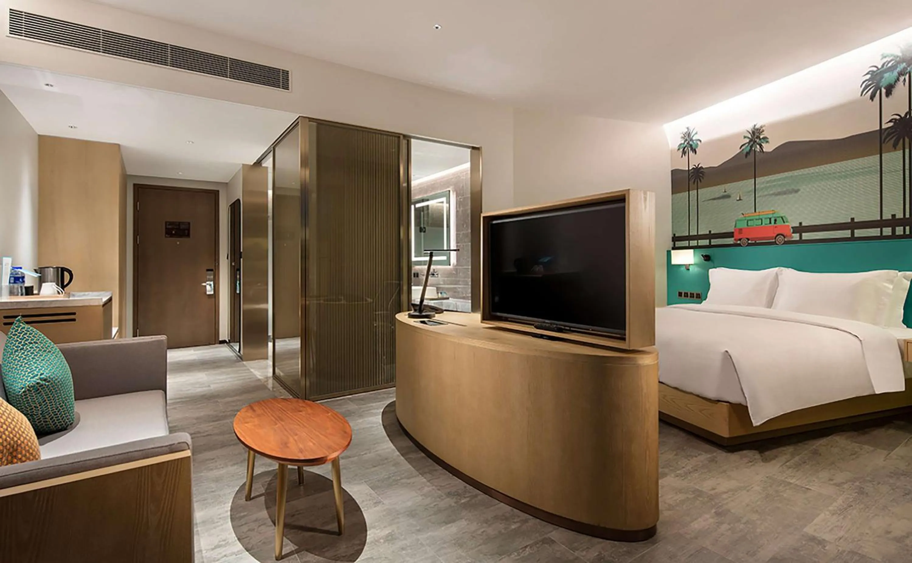 Bedroom, Bed in Hilton Garden Inn Sanya