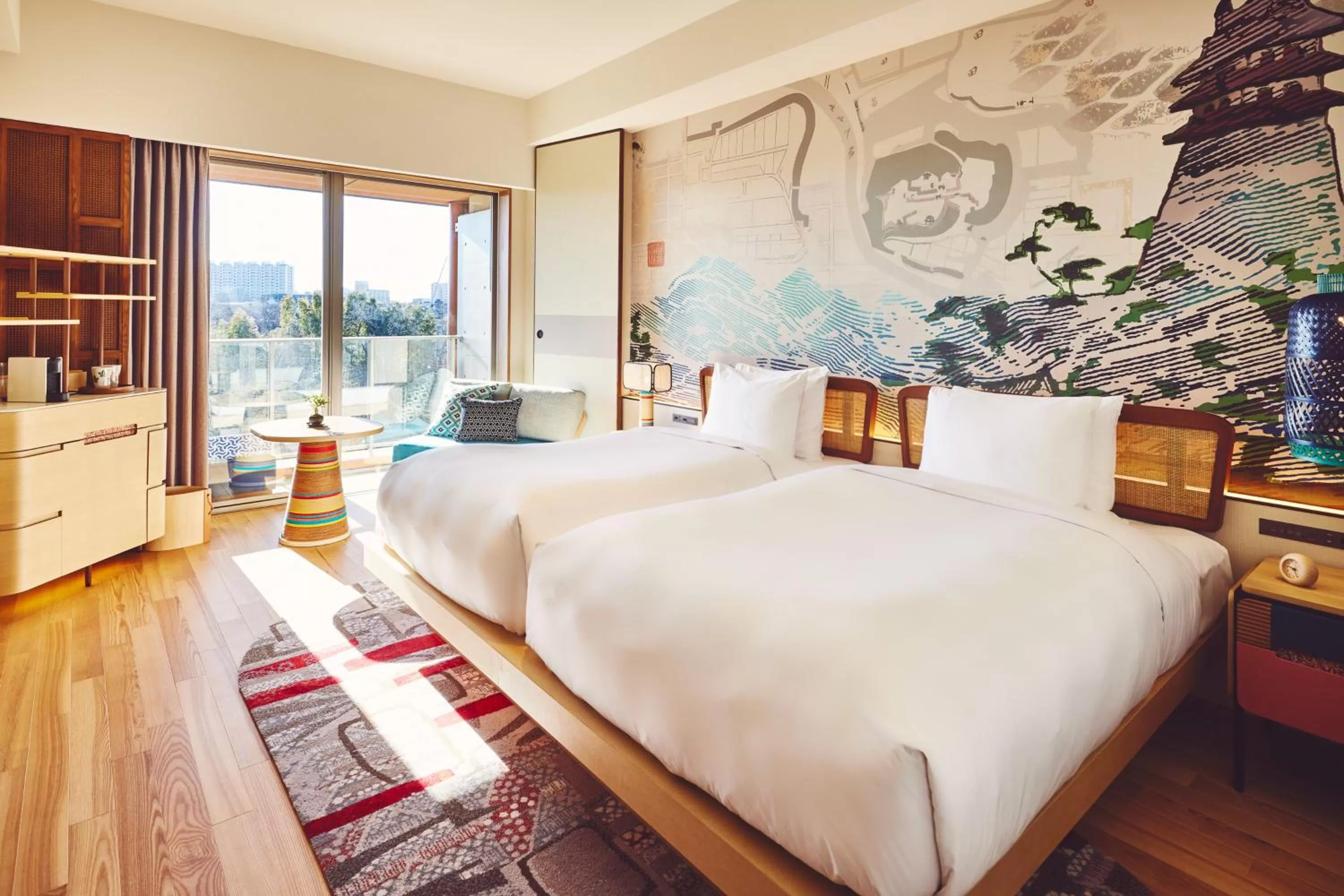 Premium Twin Room with River View in Hotel Indigo Inuyama Urakuen Garden by IHG