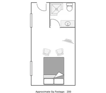Floor Plan in Mine and Farm, The Inn at Guerneville, CA