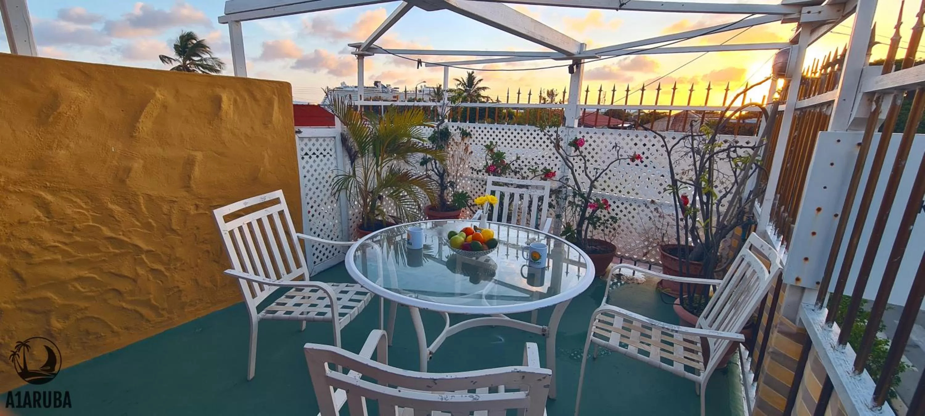 Balcony/Terrace in A1 Apartments Aruba