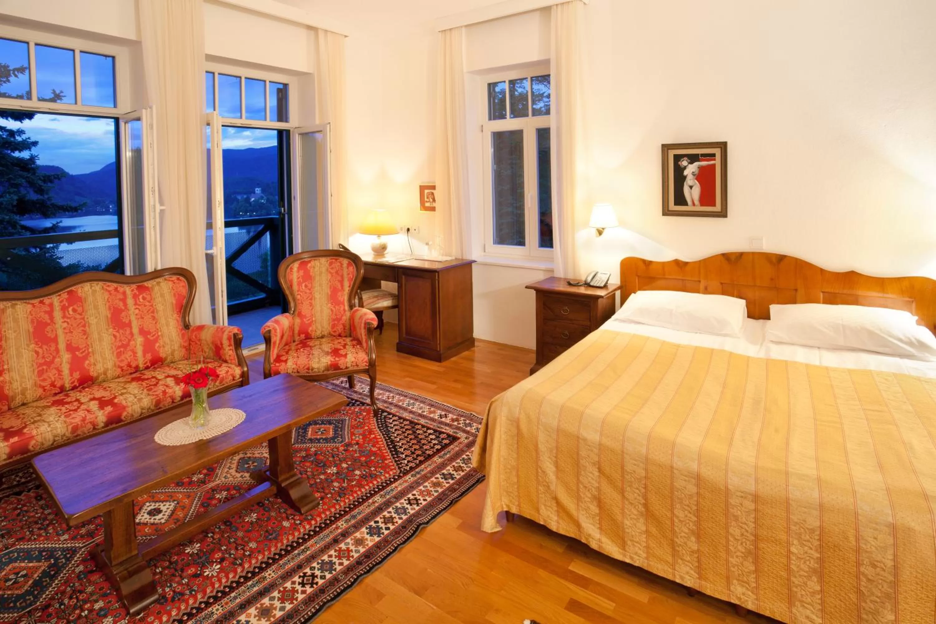 Bed in Hotel Triglav