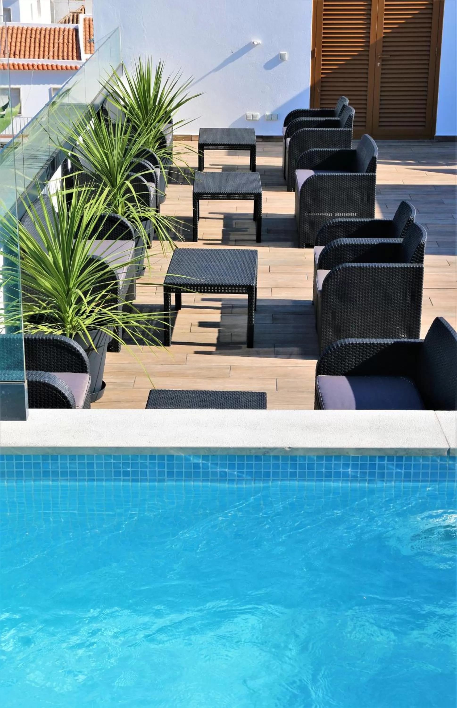 Pool view in Authentic Tavira Hotel