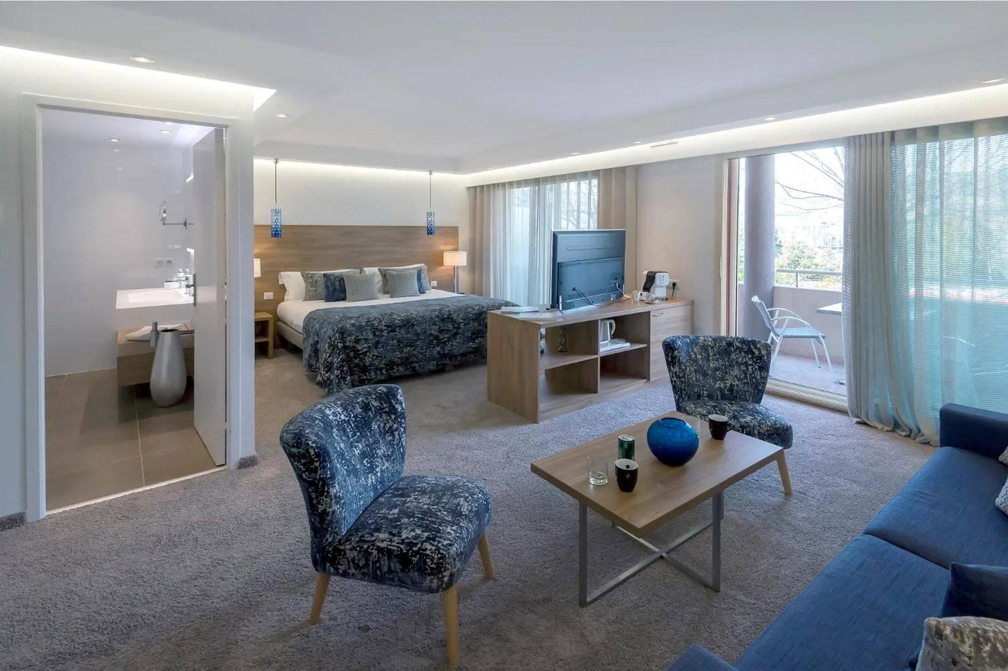 Seating area in Servotel Saint-Vincent