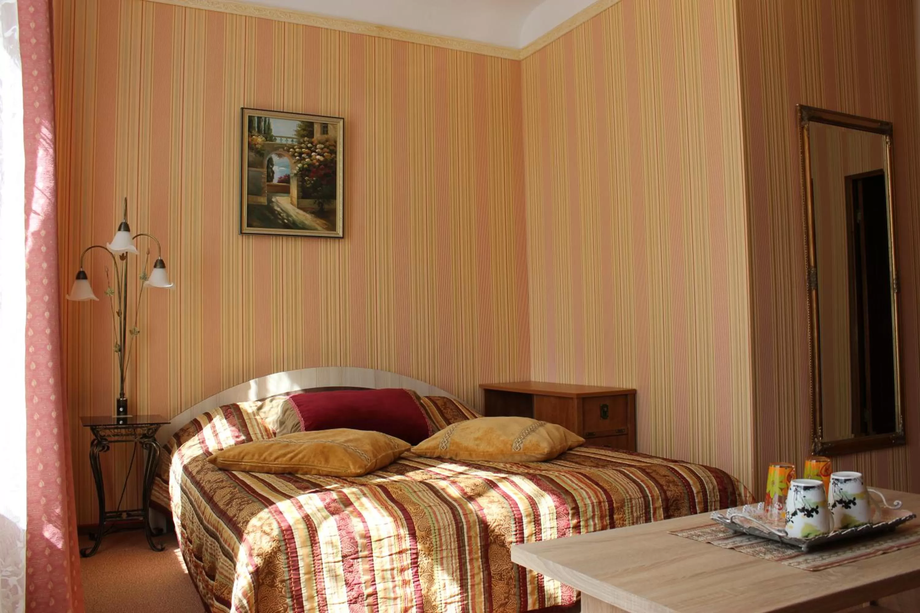 Bedroom, Bed in City Center Kaķis B&B