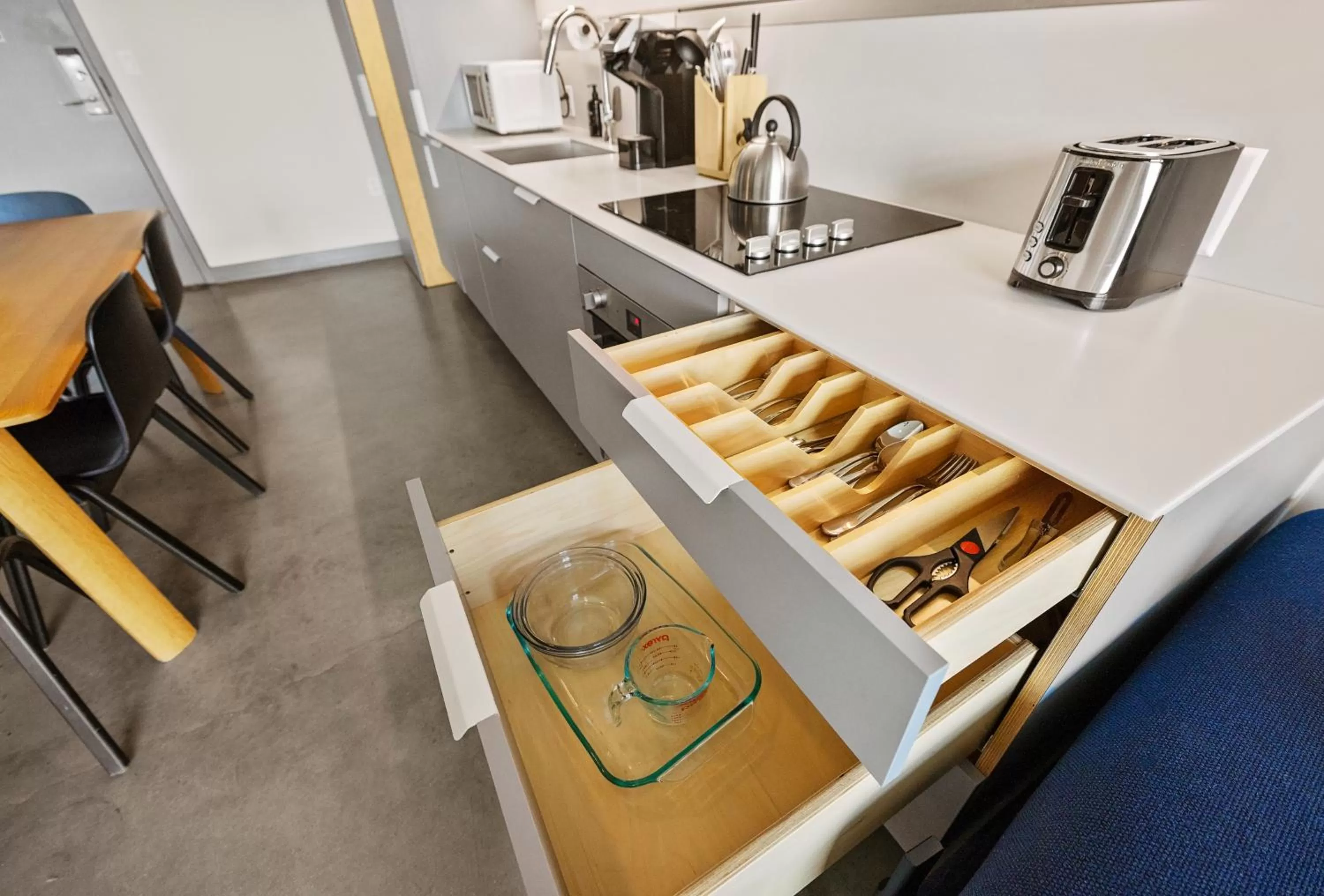 Kitchen or kitchenette in Harthall Hotel