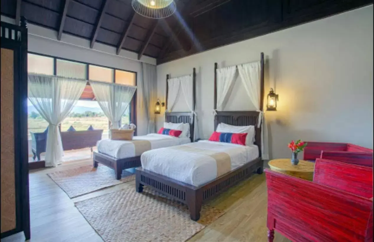 Deluxe Twin Room in Sriwilai Sukhothai Deluxe Twin Room in Sriwilai Sukhothai