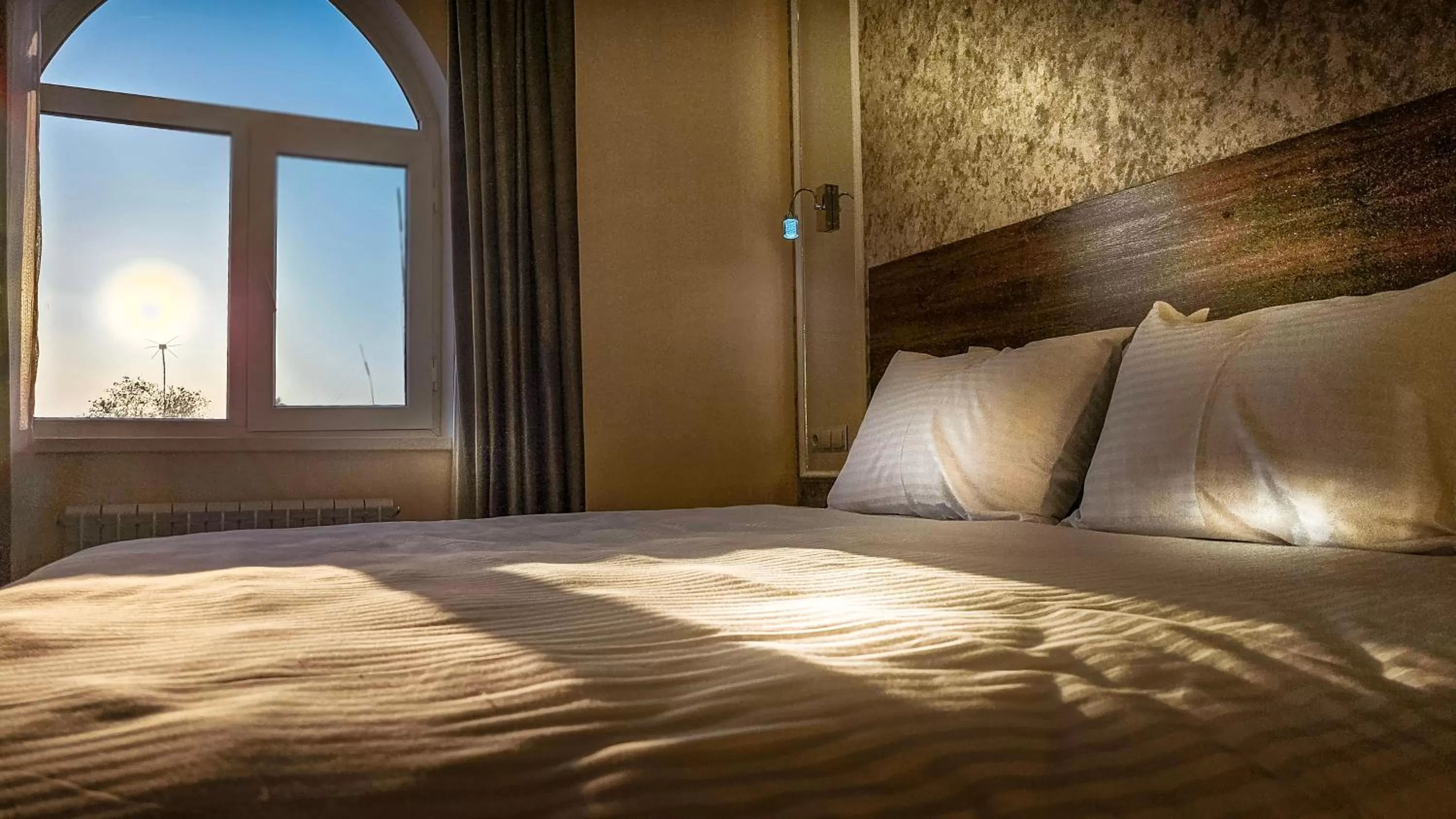 Bed in Hotel Bankir Khiva