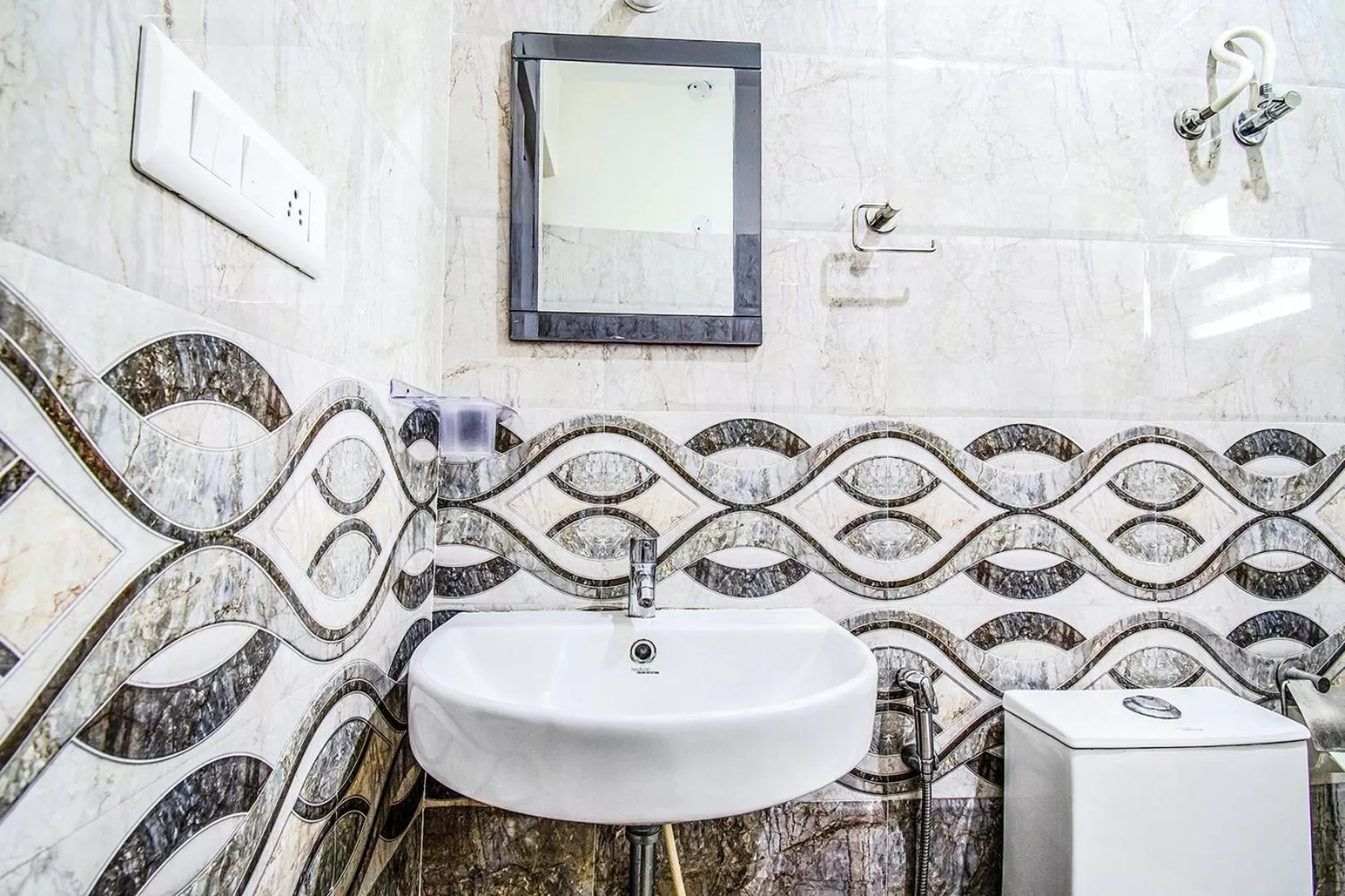 Bathroom in FabHotel Pride Inn - Nr TCS Deccan Park, Hitech City