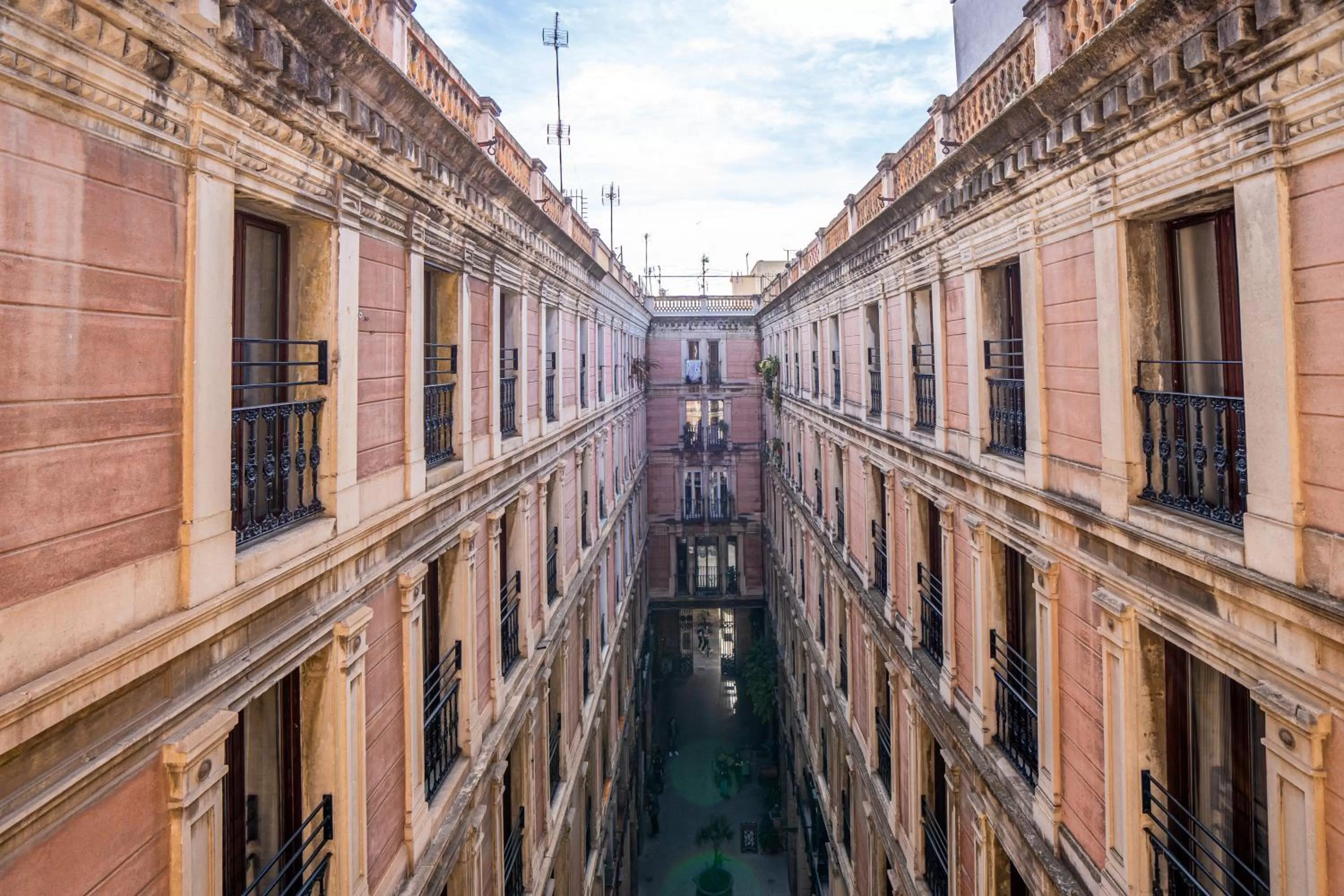 Inner courtyard view in Hotel Rialto