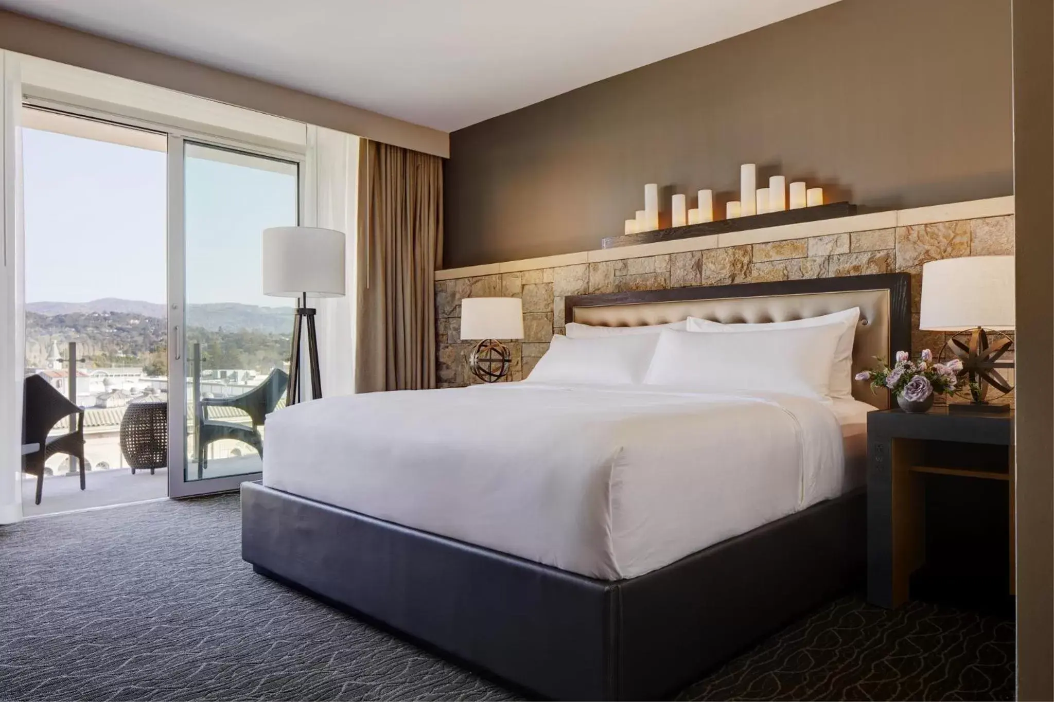 Deluxe King Balcony Guest Room in Archer Hotel Napa Deluxe King Balcony Guest Room in Archer Hotel Napa