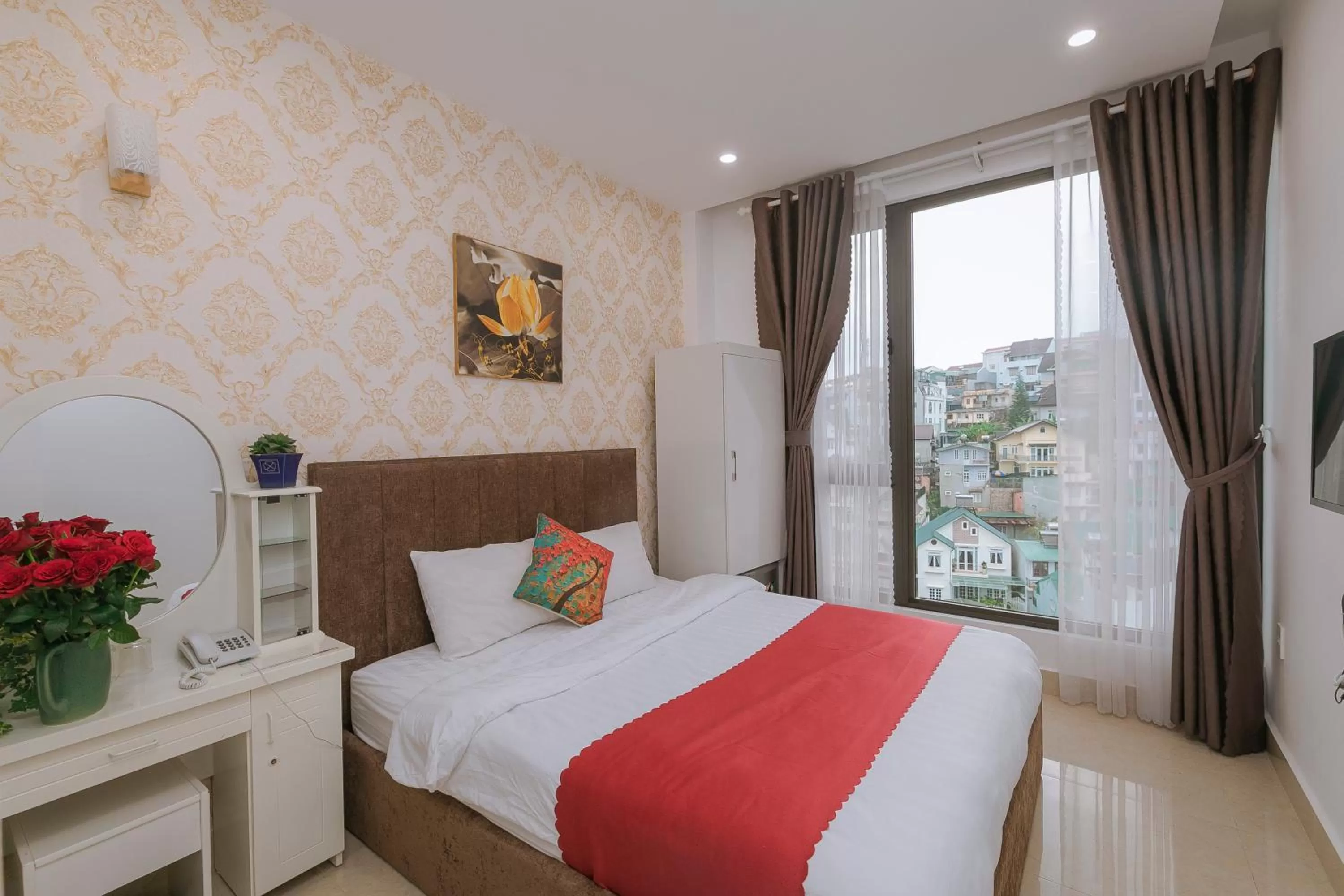 Bed in Ngàn Phố Studio & Love Hotel