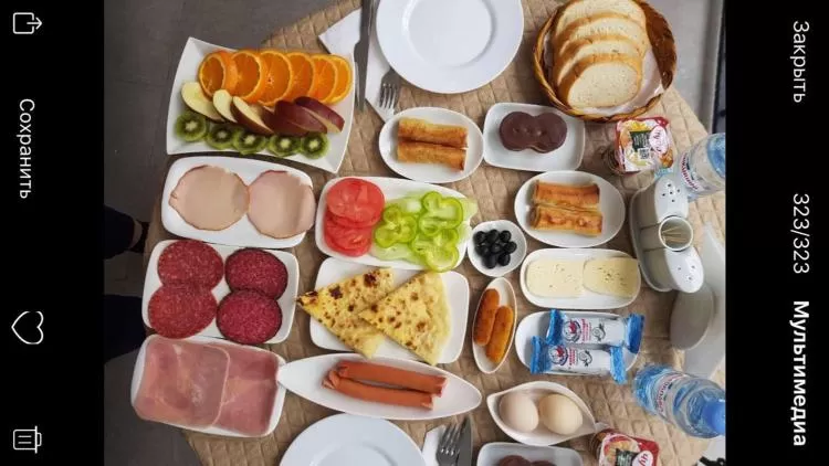 Breakfast in Hotel Sunny Days Borjomi