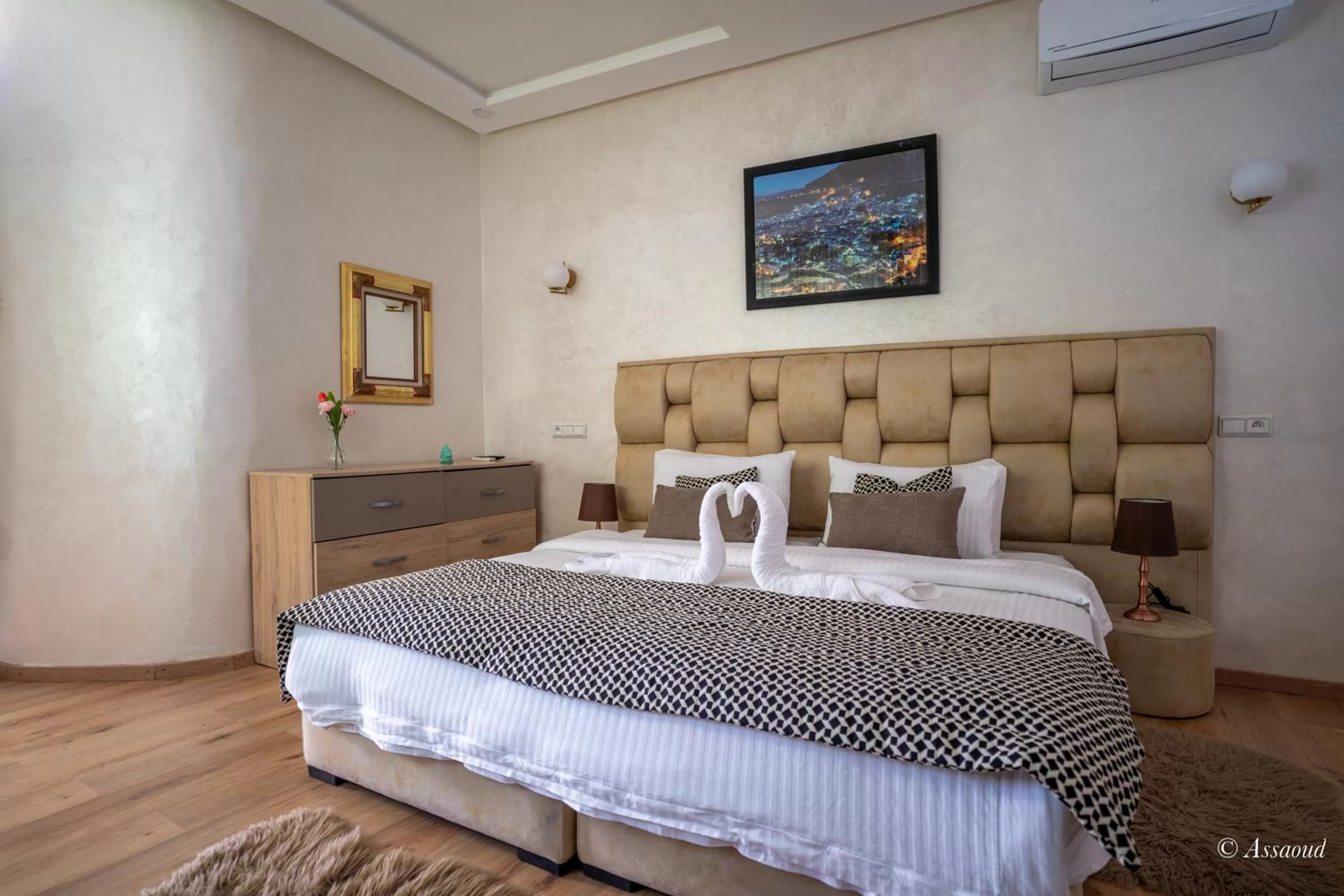 Bed in Hôtel ZIRYAB