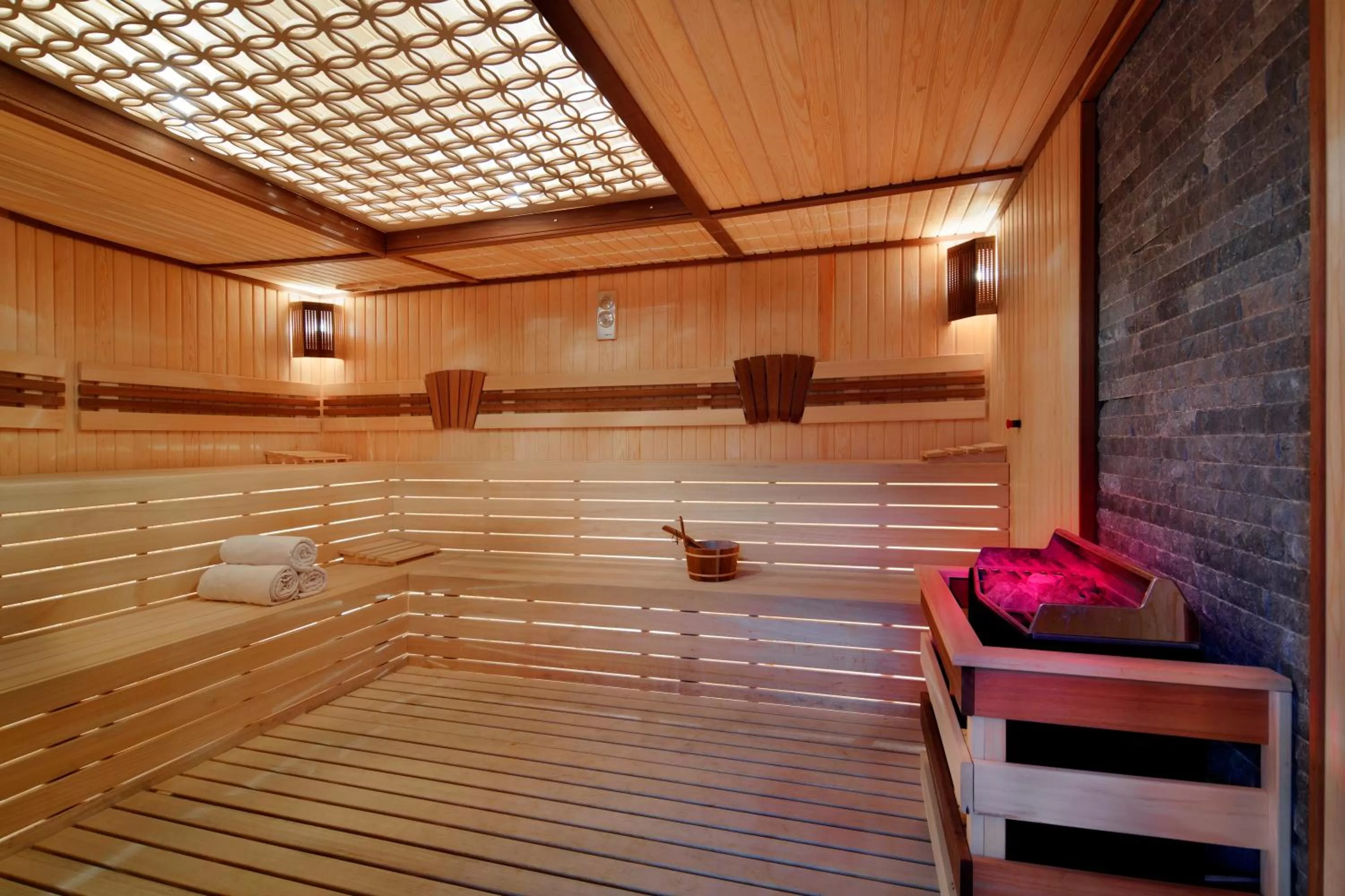 Sauna in Royal Teos Thermal Resort Clinic & Spa - Halal Hotel