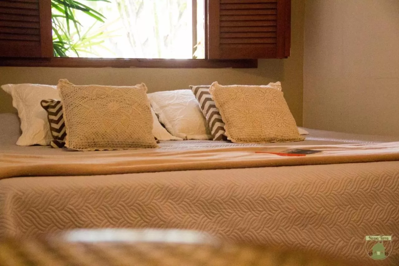 Bed in Pousada Nossa Terra