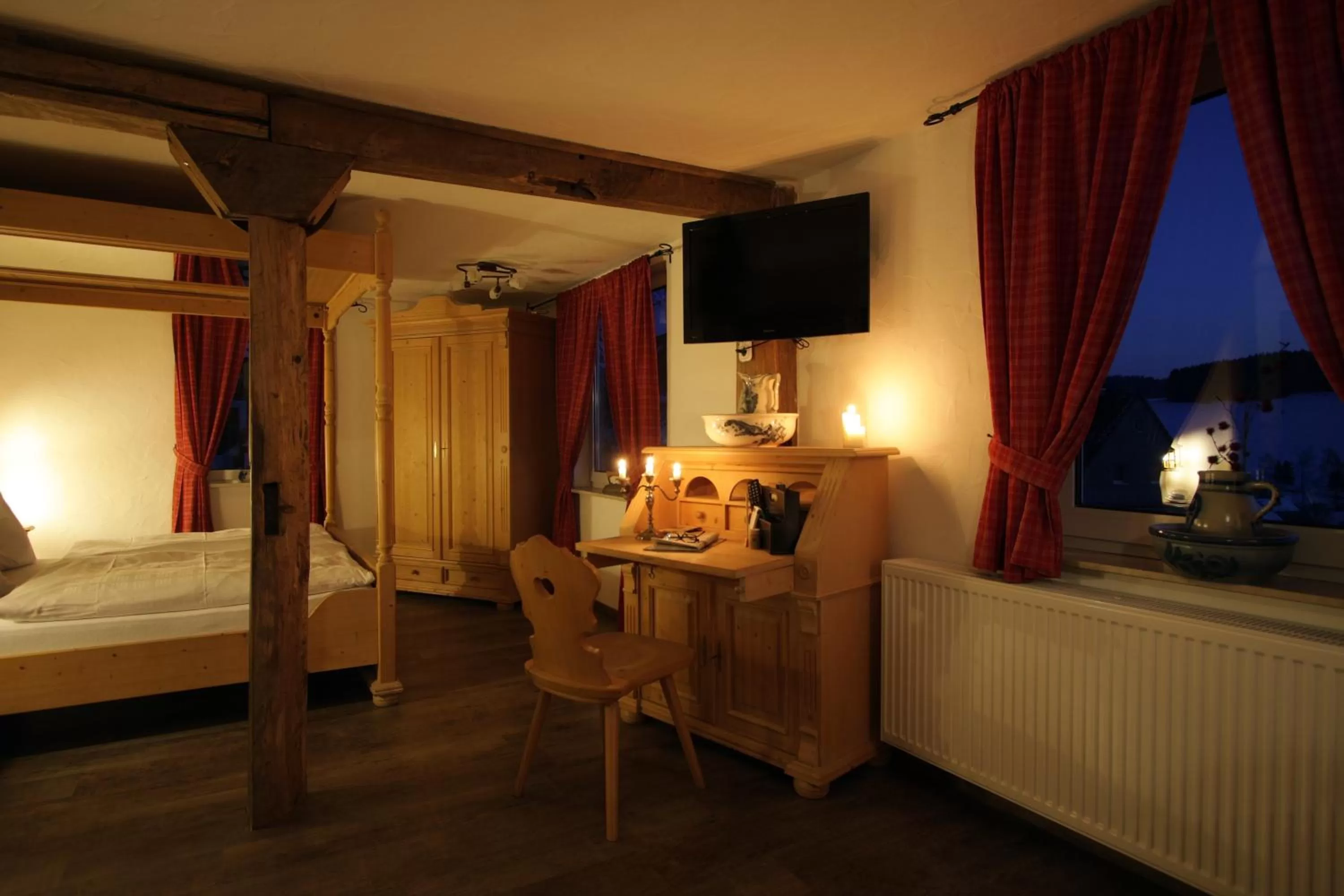 Decorative detail, Bed in Hotel Restaurant Lindenhof