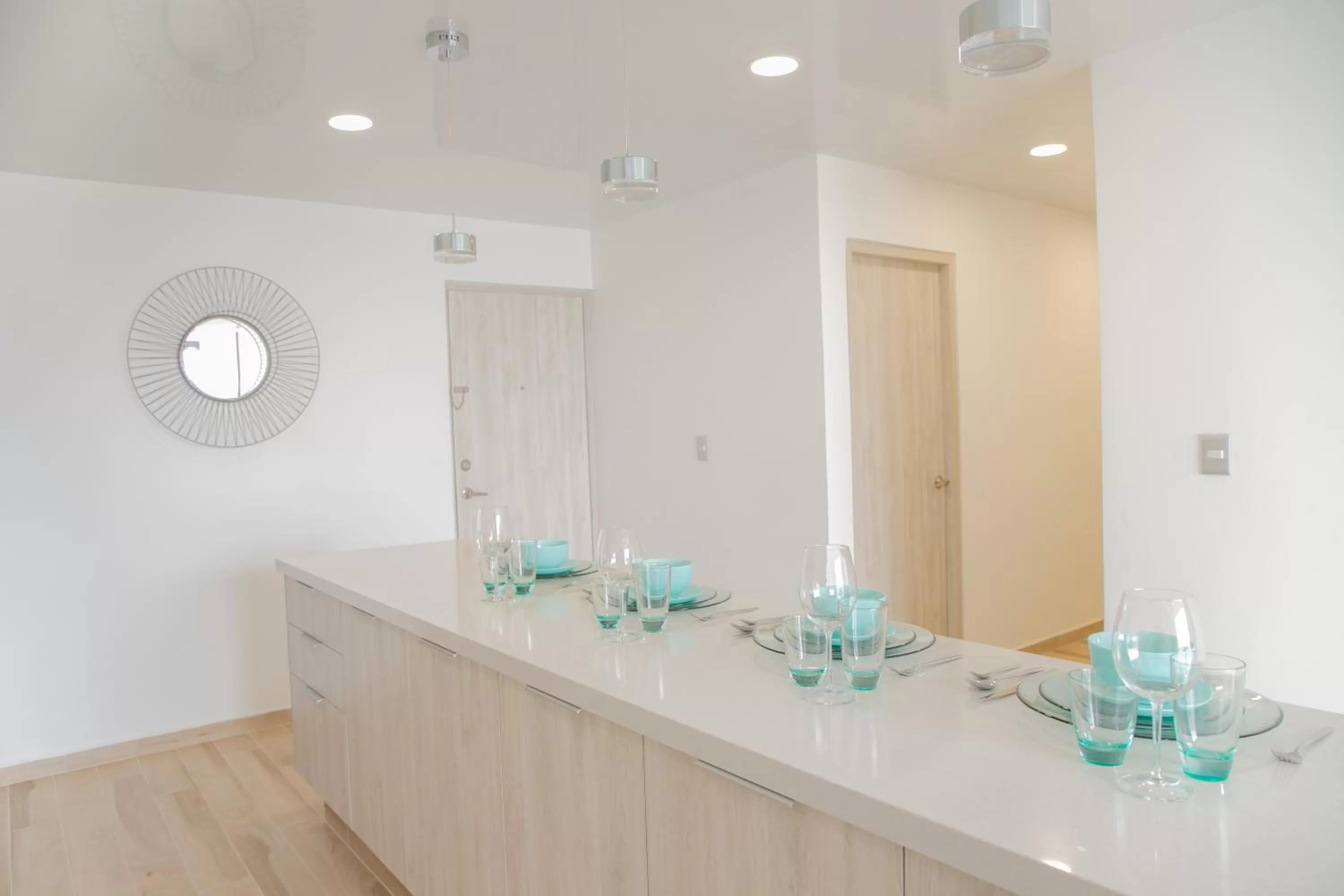 Kitchen or kitchenette in Macondo Quinta Avenida Residences