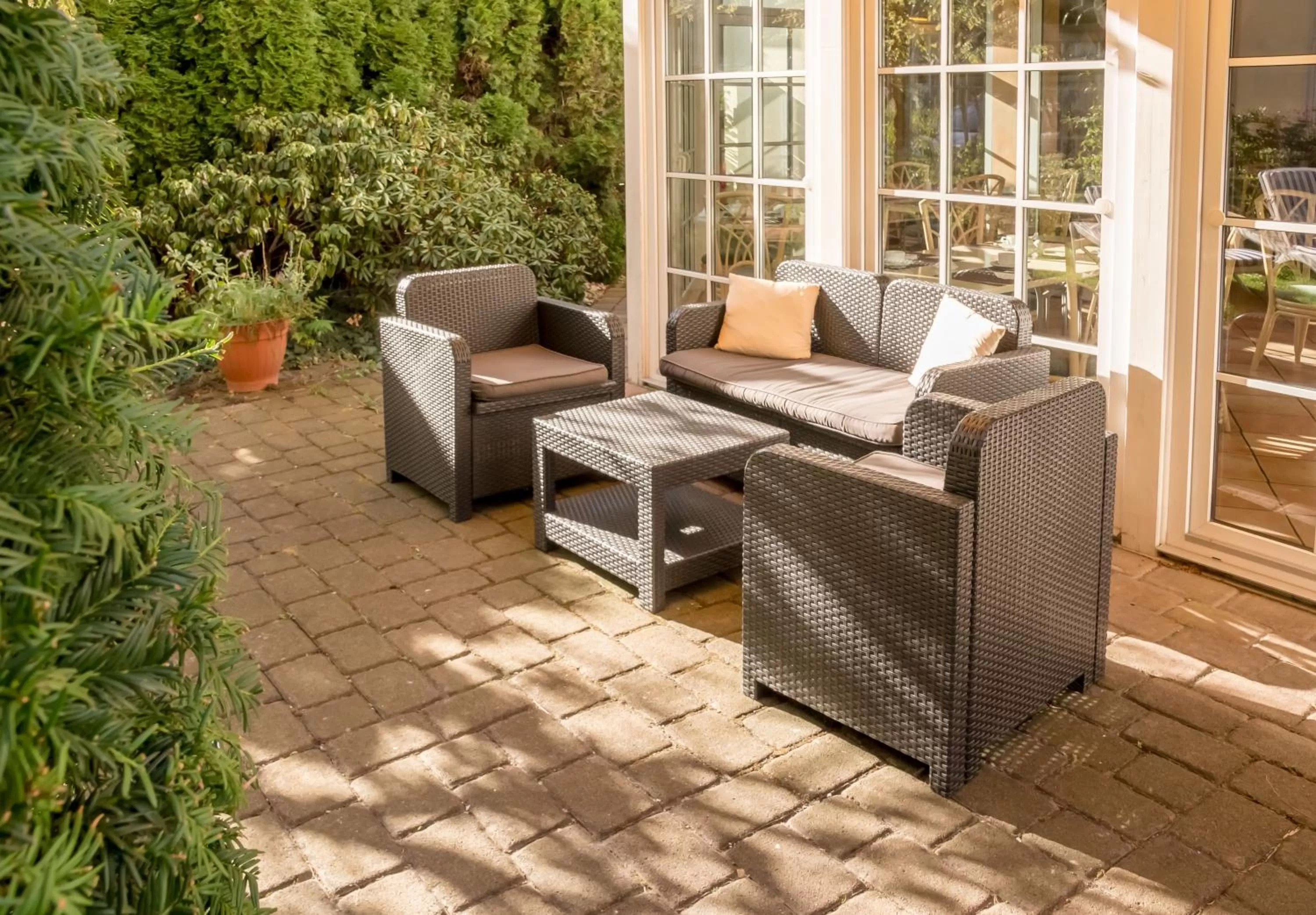 Patio in Hotel Markgraf Leipzig