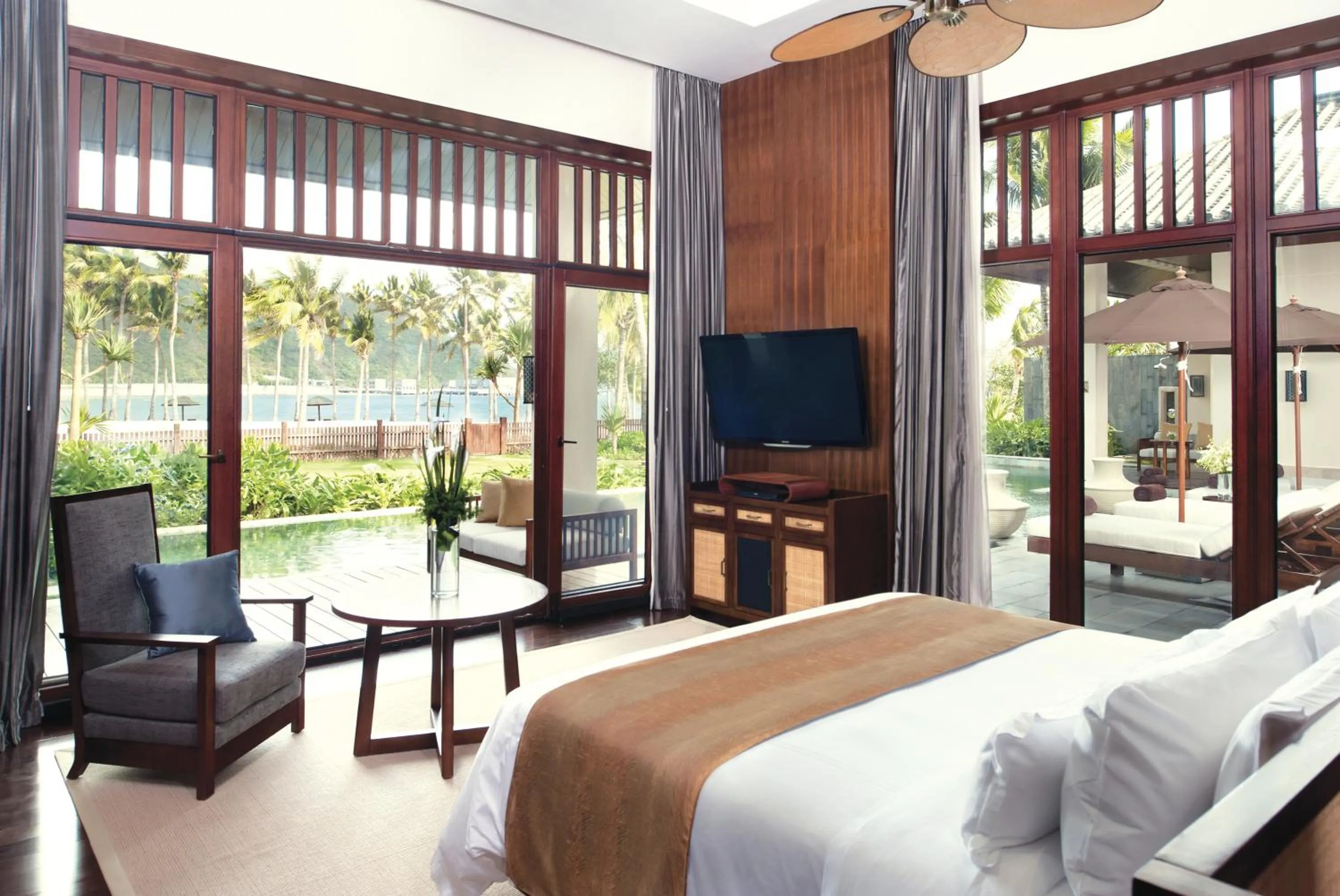 Decorative detail, Bed in Sanya LUHUITOU Resort & Spa