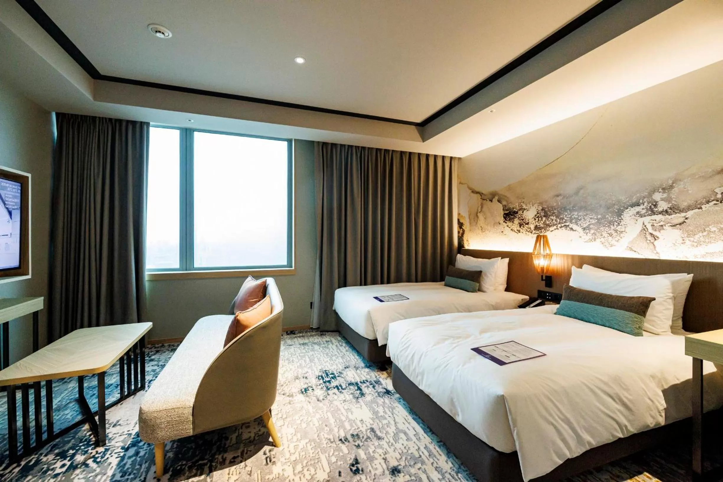 Photo of the whole room, Bed in Solaria Nishitetsu Hotel Taipei Ximen