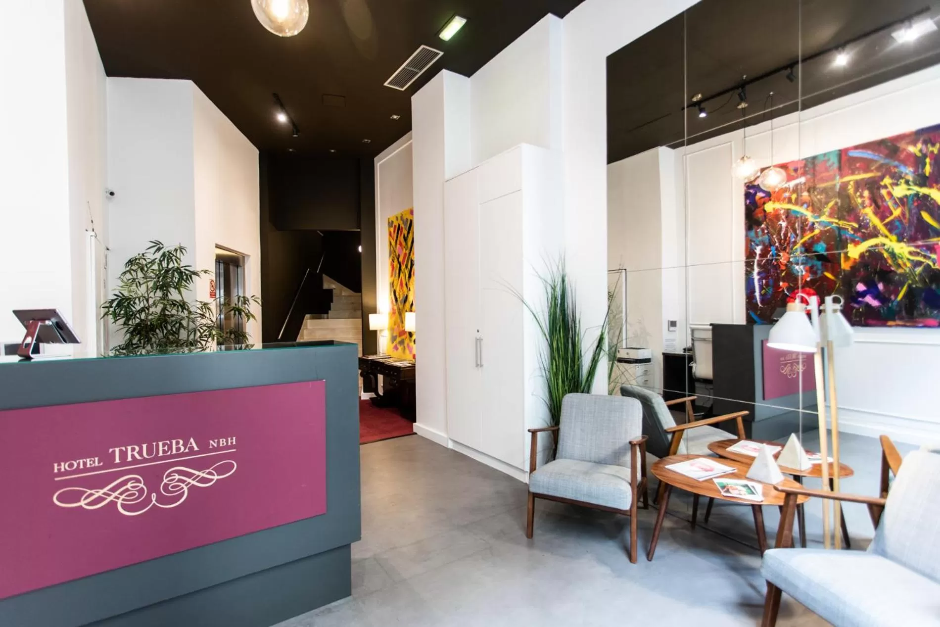 Lobby or reception in Hotel Trueba