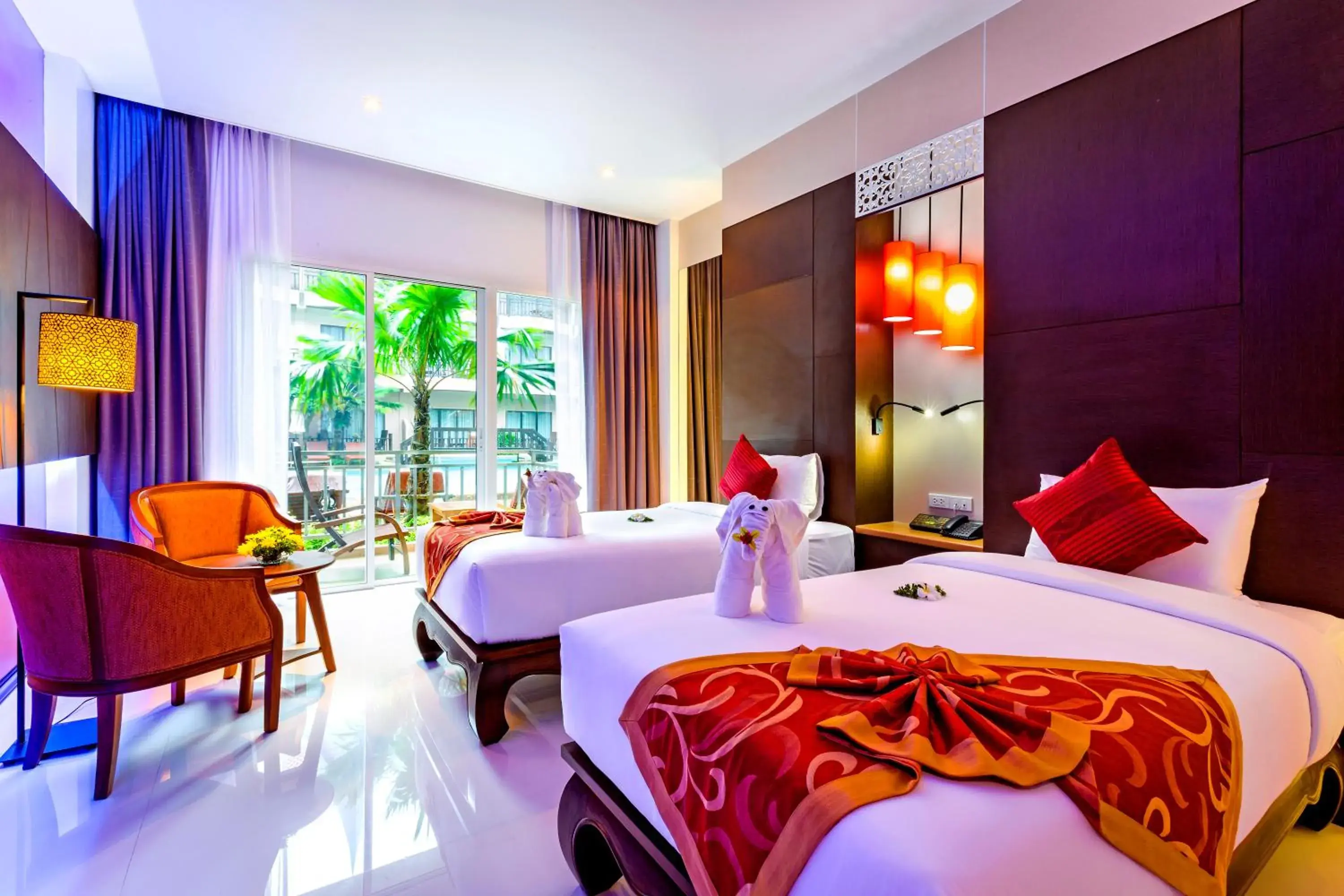 Grand Deluxe Double or Twin Room with Pool View in Nipa Resort, Patong Beach Grand Deluxe Double or Twin Room with Pool View in Nipa Resort, Patong Beach