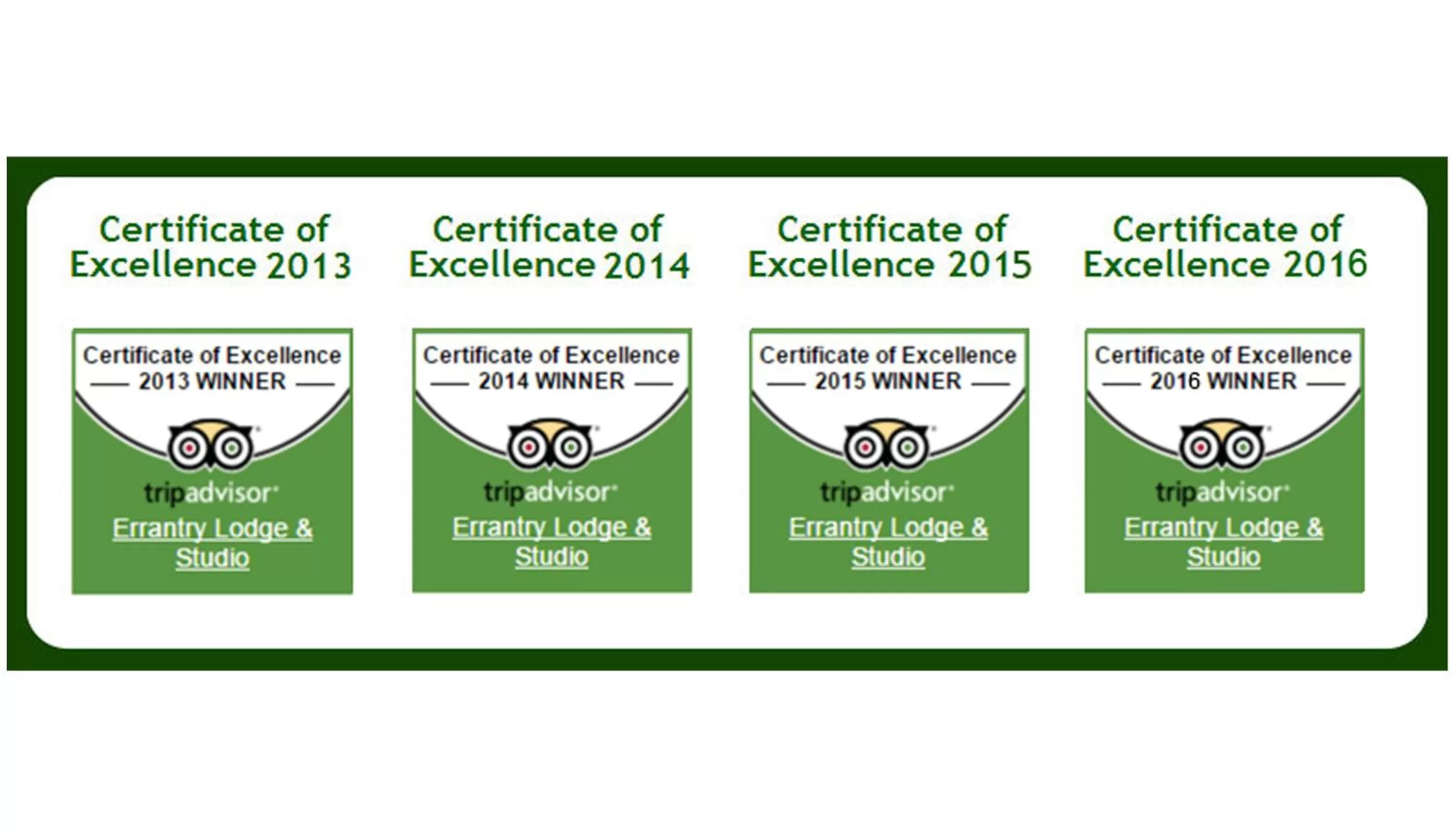 Logo/Certificate/Sign in Errantry Lodge & Studio