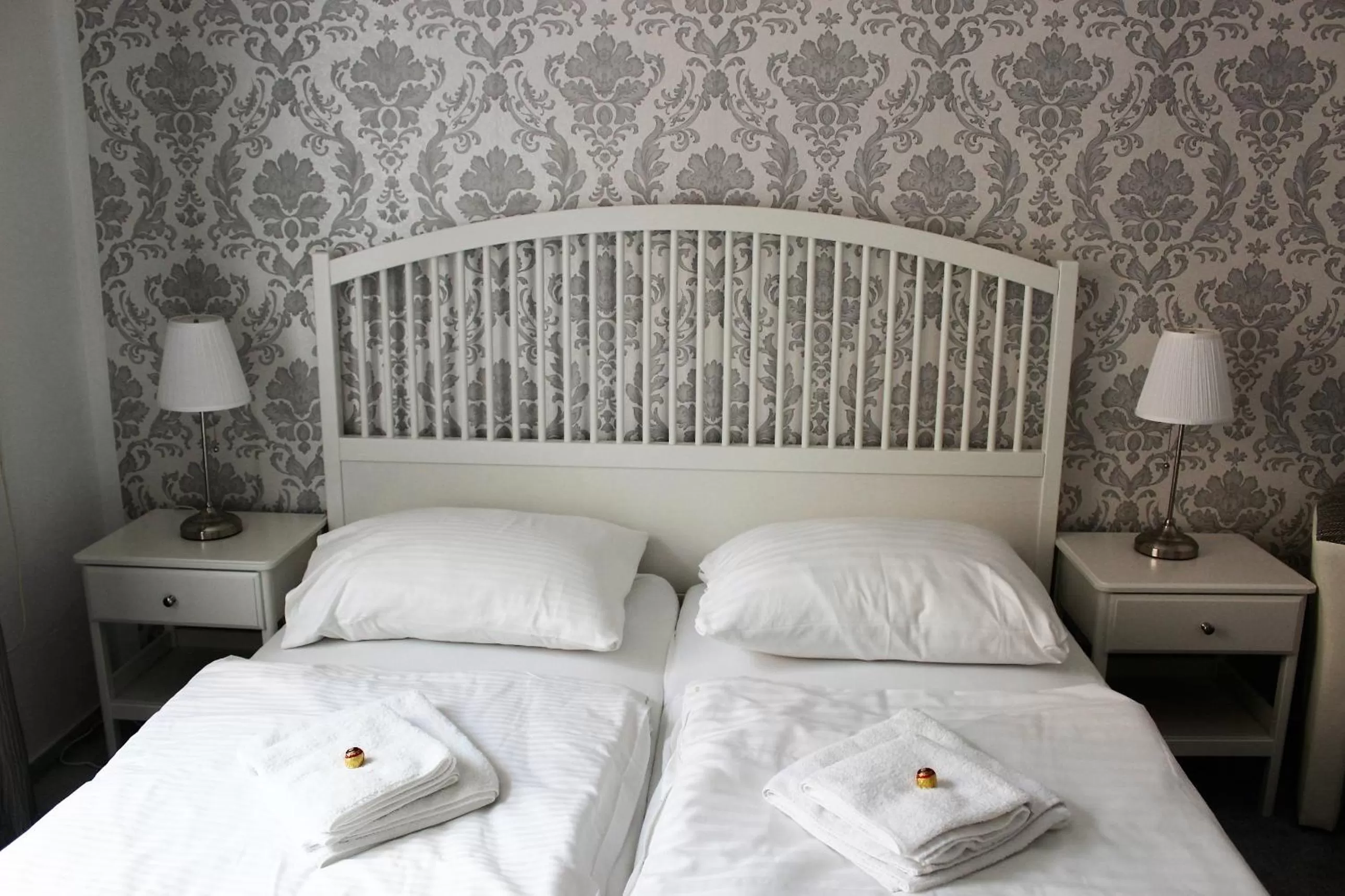 Bed in Hotel Amadeus