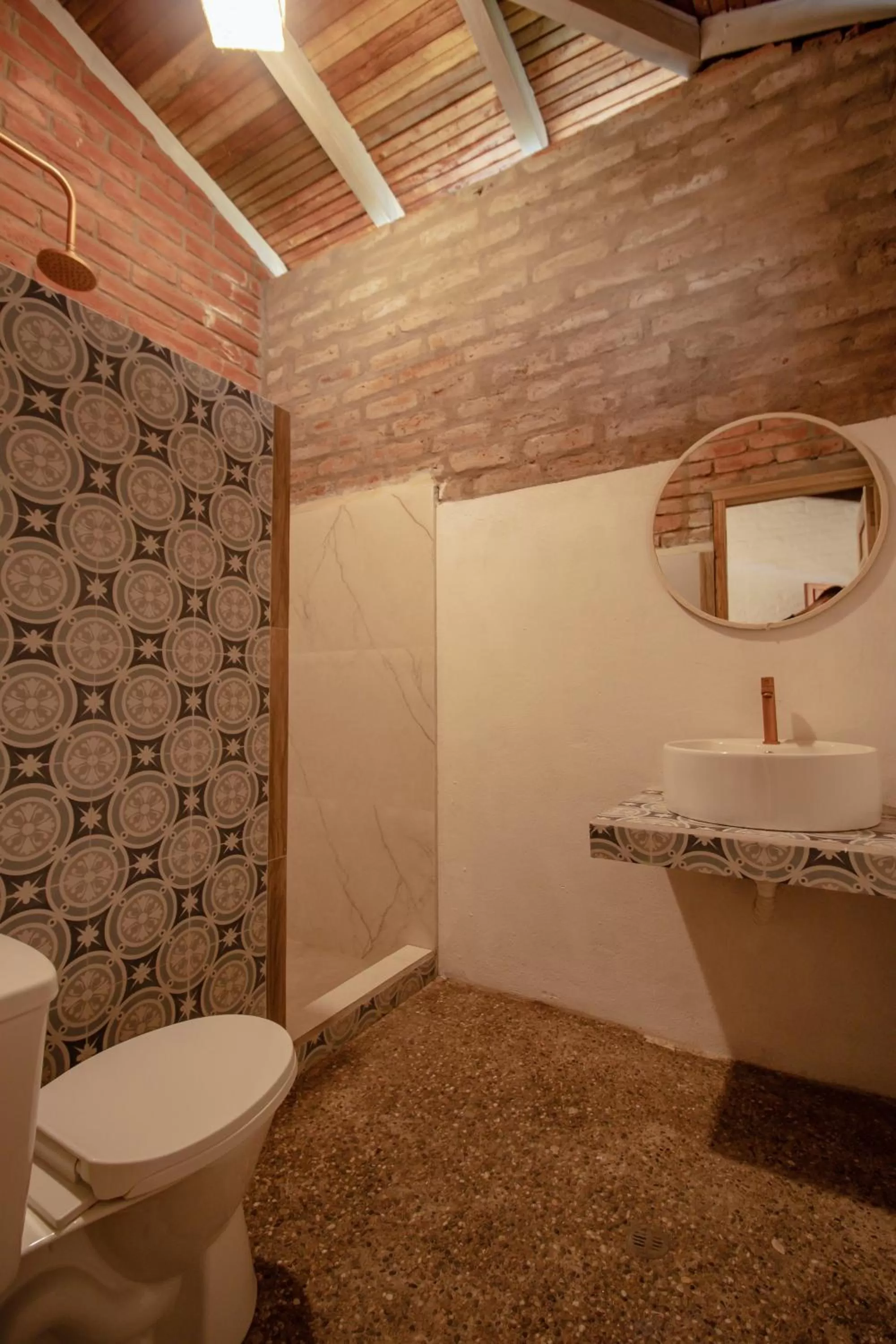 Bathroom in Rústic Hotel Quinta La Aurora