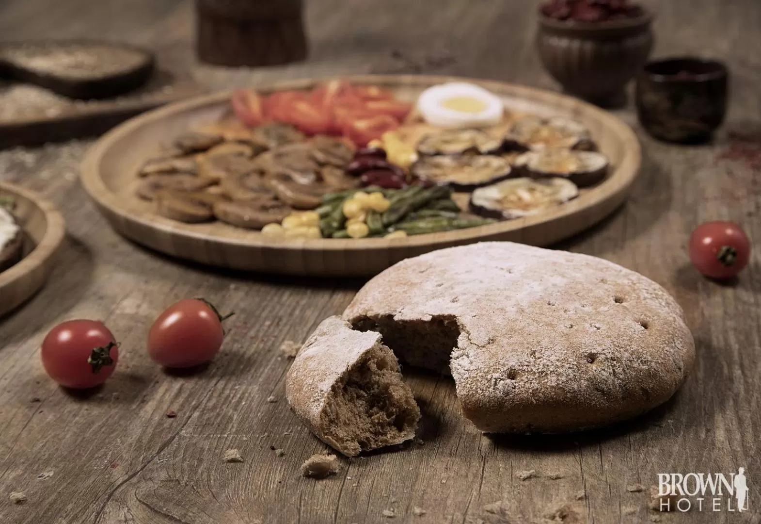 Breakfast, Food in Brown Hotel