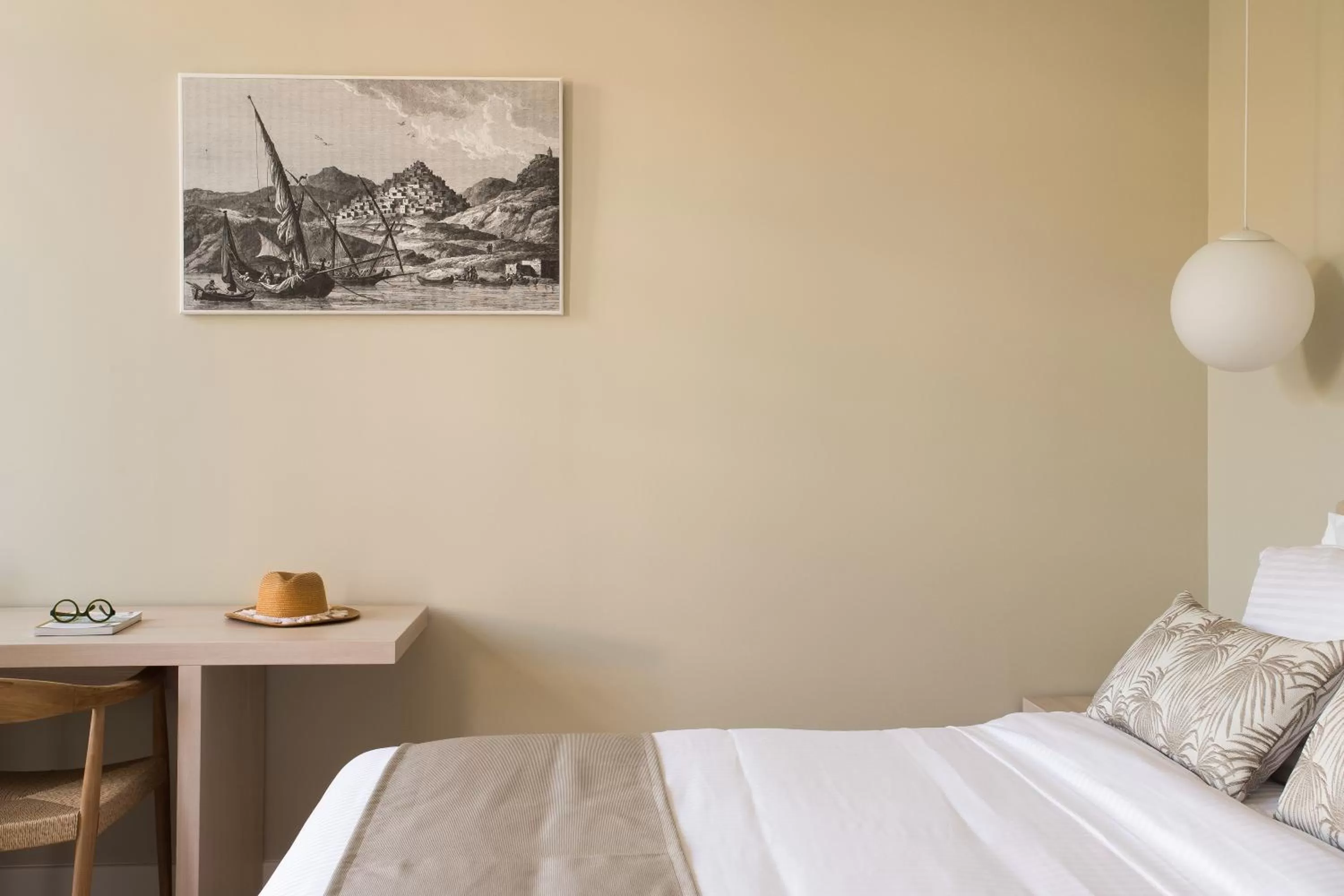 Bed in SYROS SOUL LUXURY SUITES