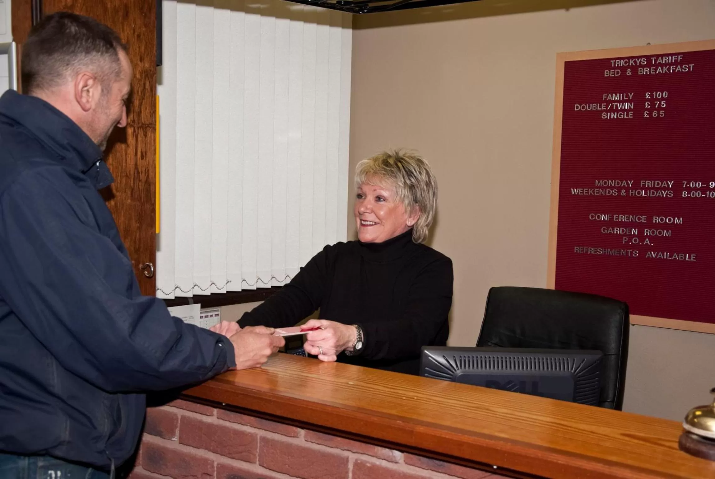 Staff in Tricky's Hotel