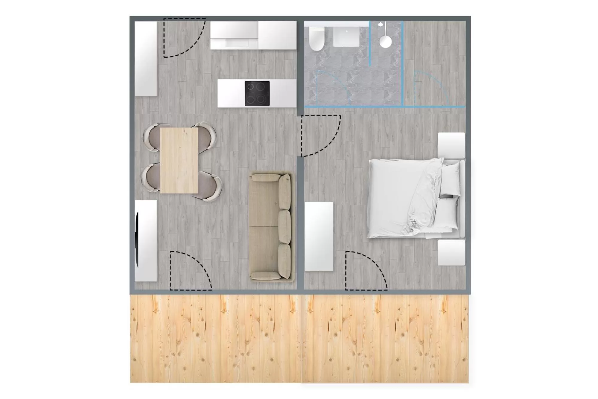 Photo of the whole room in Max Studios