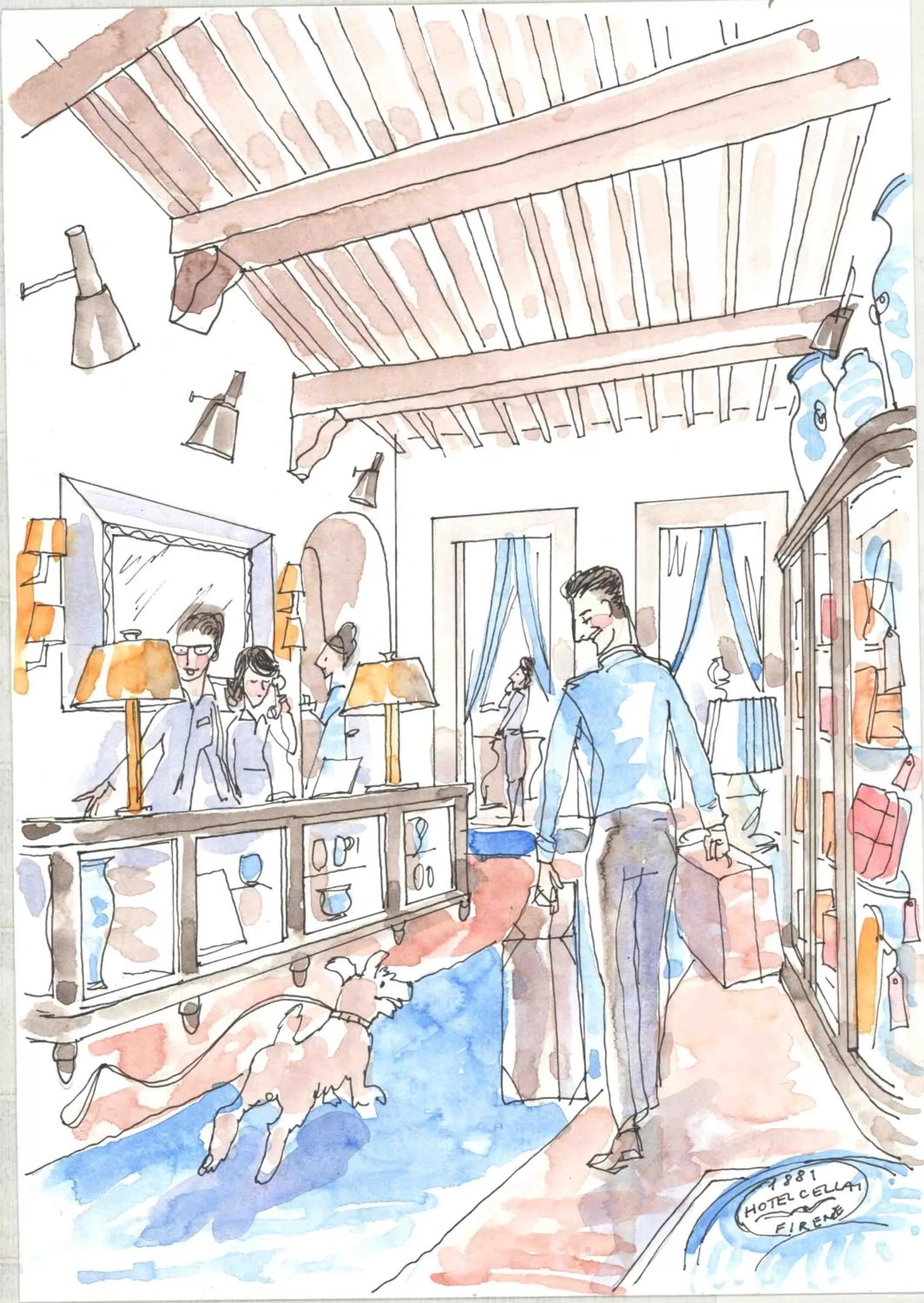 Facade/entrance in Cellai Hotel Florence