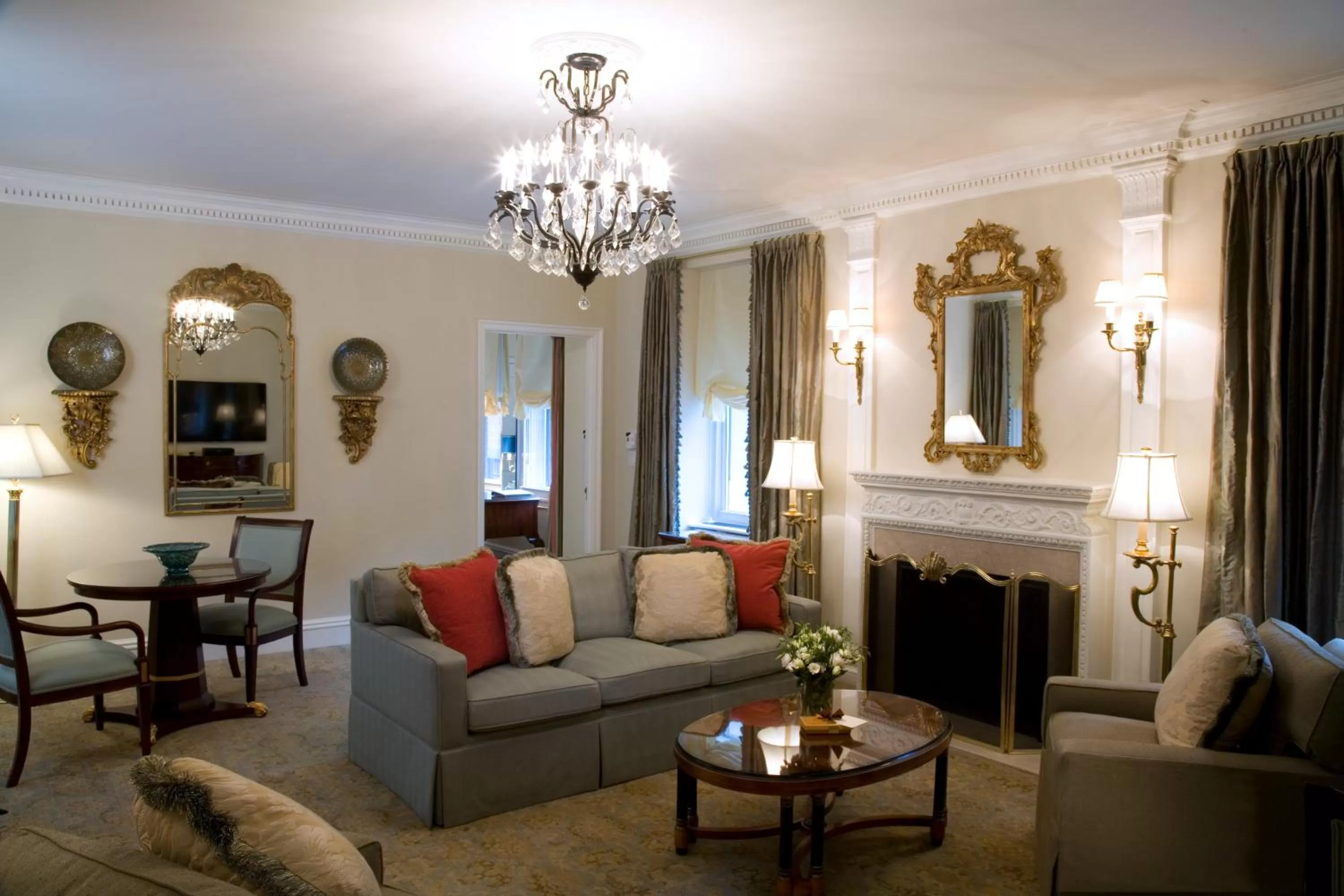 Living room in The Sherry Netherland