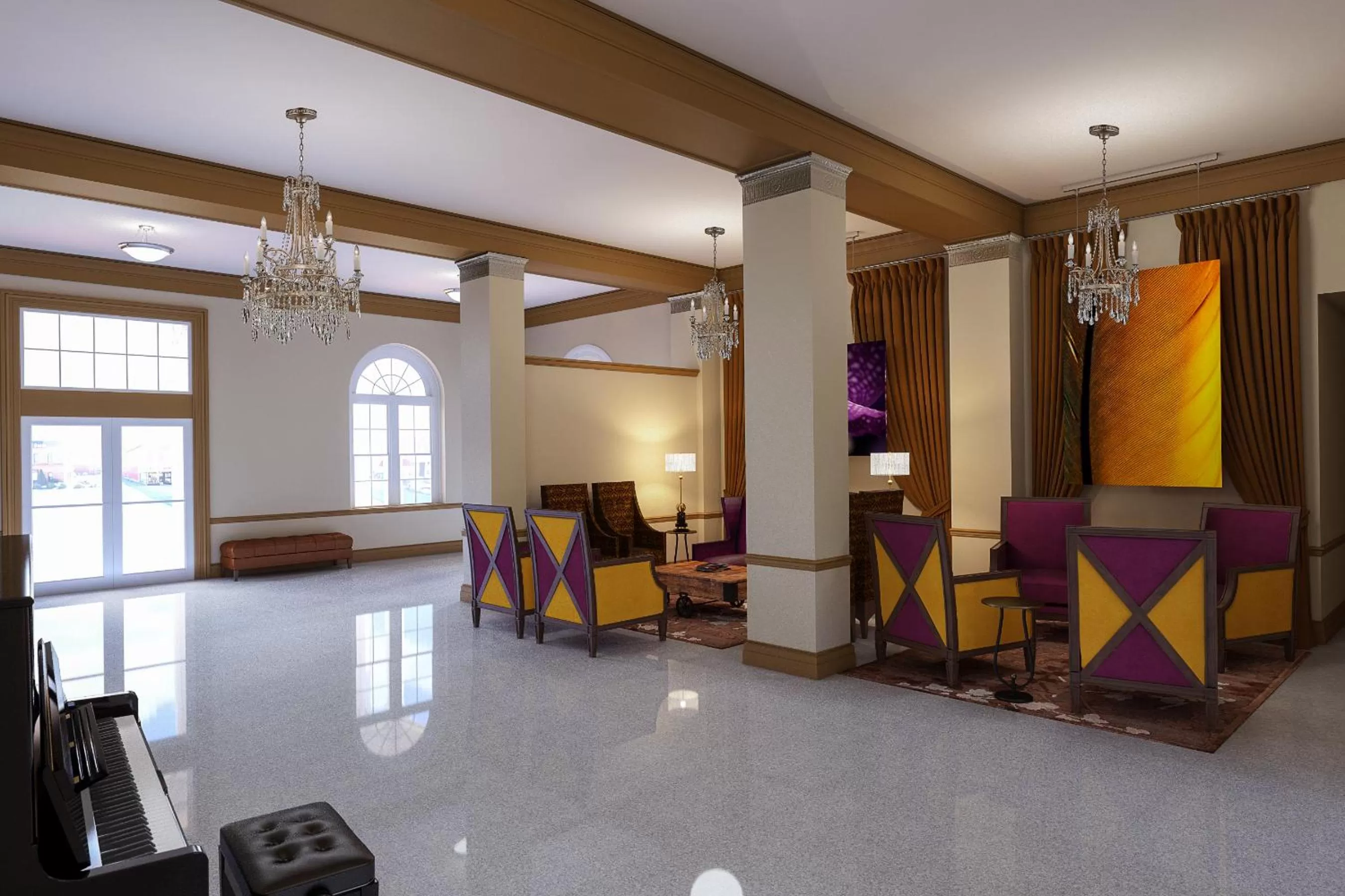 Lobby or reception in The Bolling Wilson Hotel