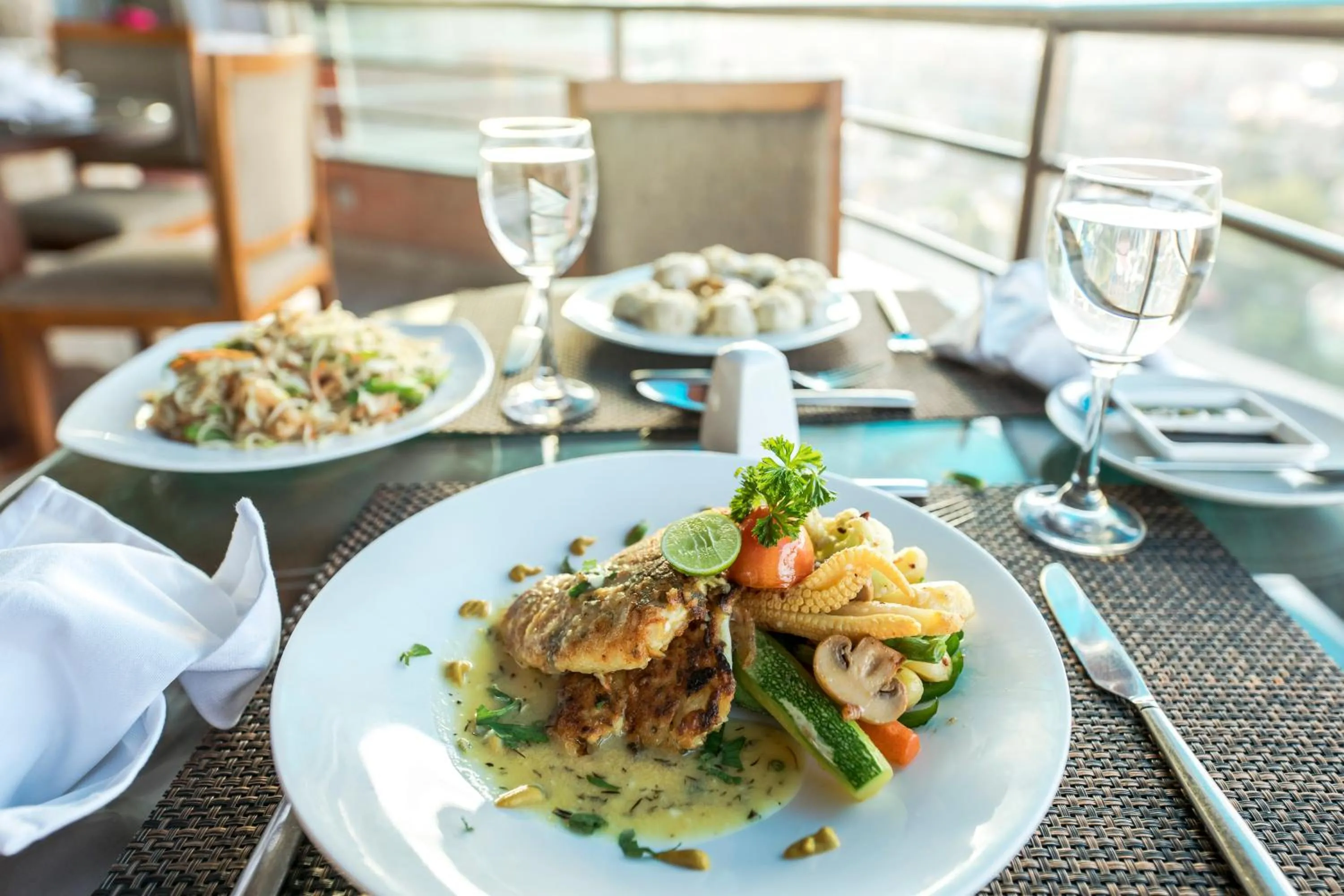 Lunch and Dinner in Airport Hotel