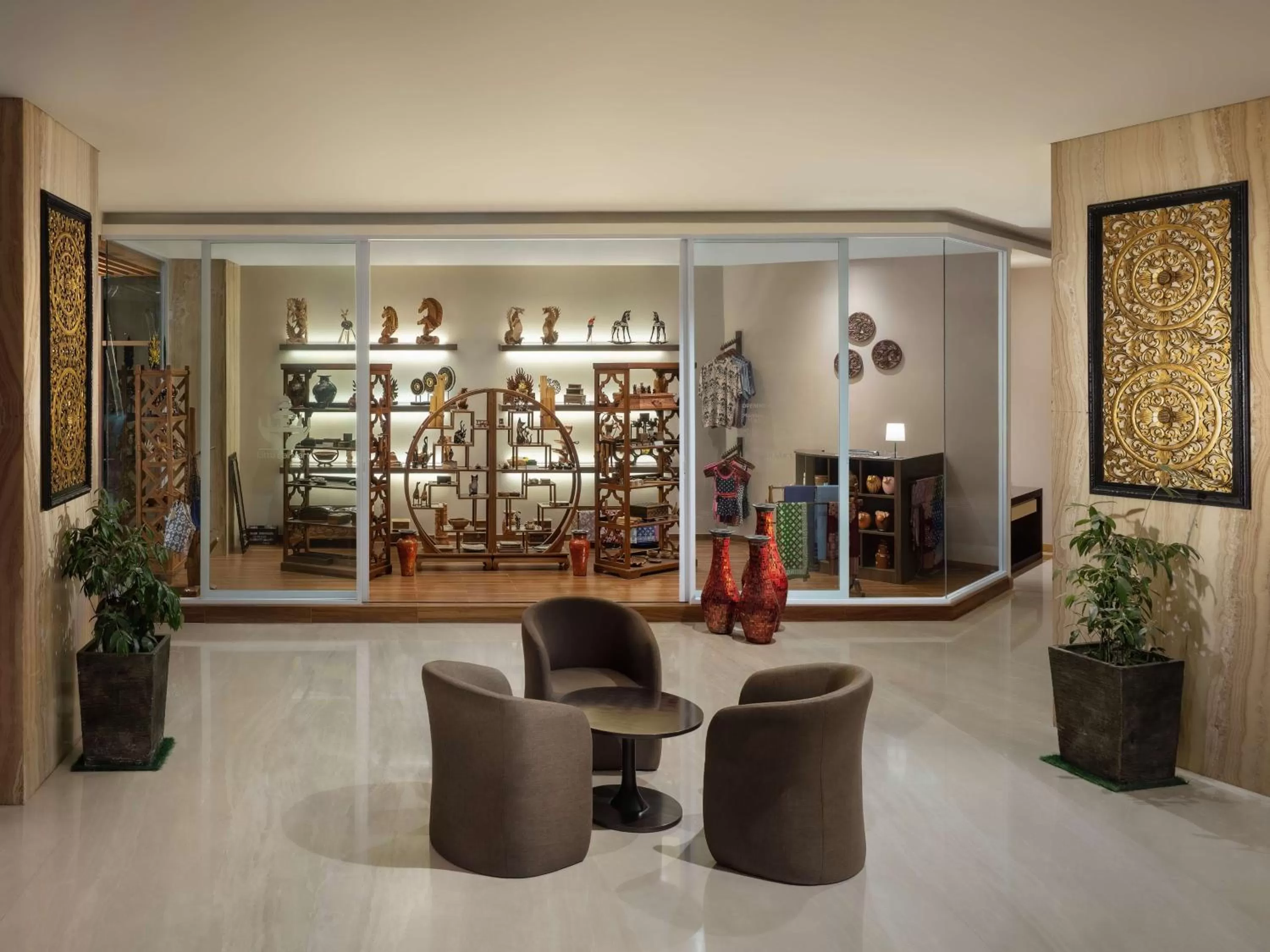 Seating area in Radisson Golf & Convention Center Batam