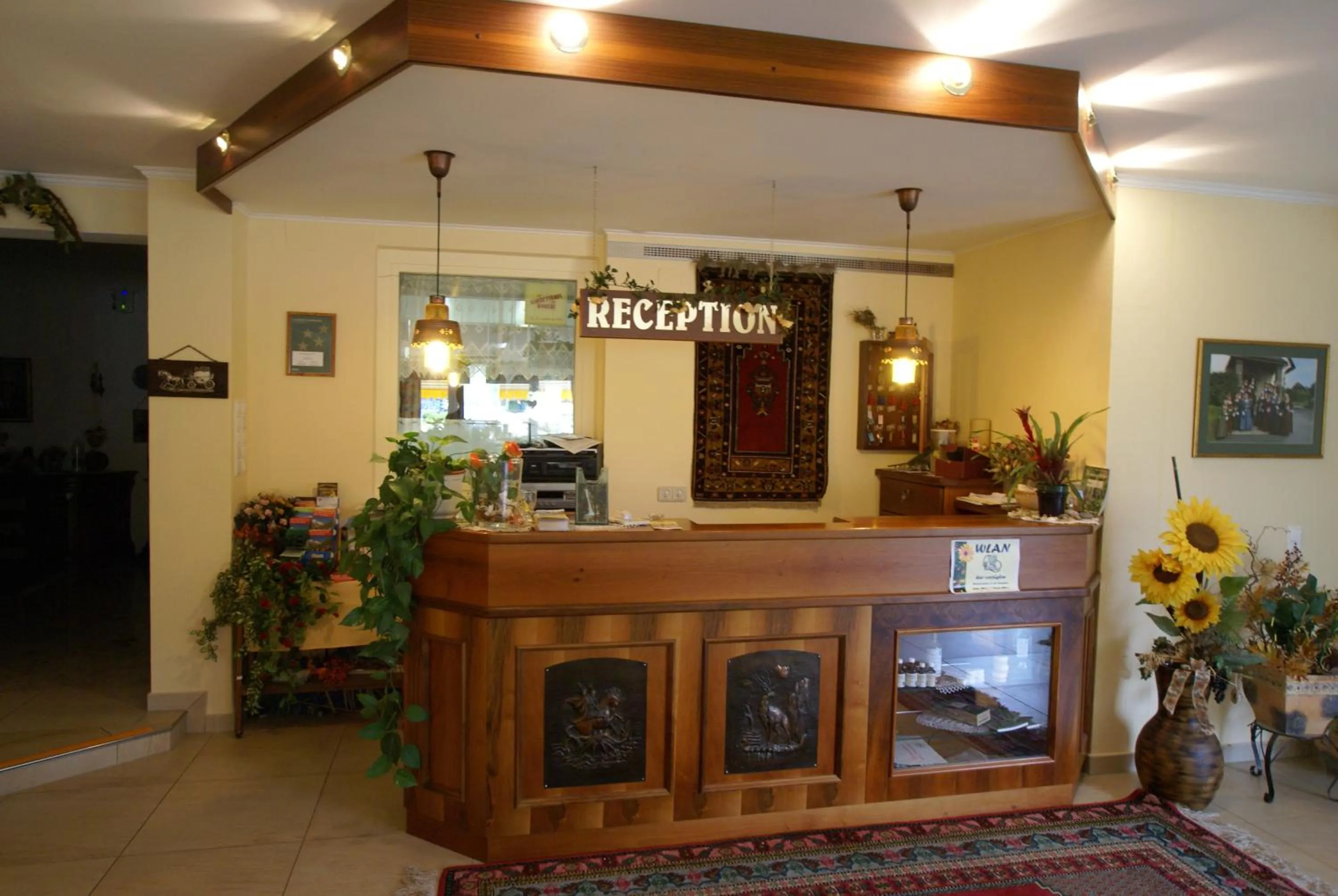 Lobby or reception in Gasthof Hotel Zur Post