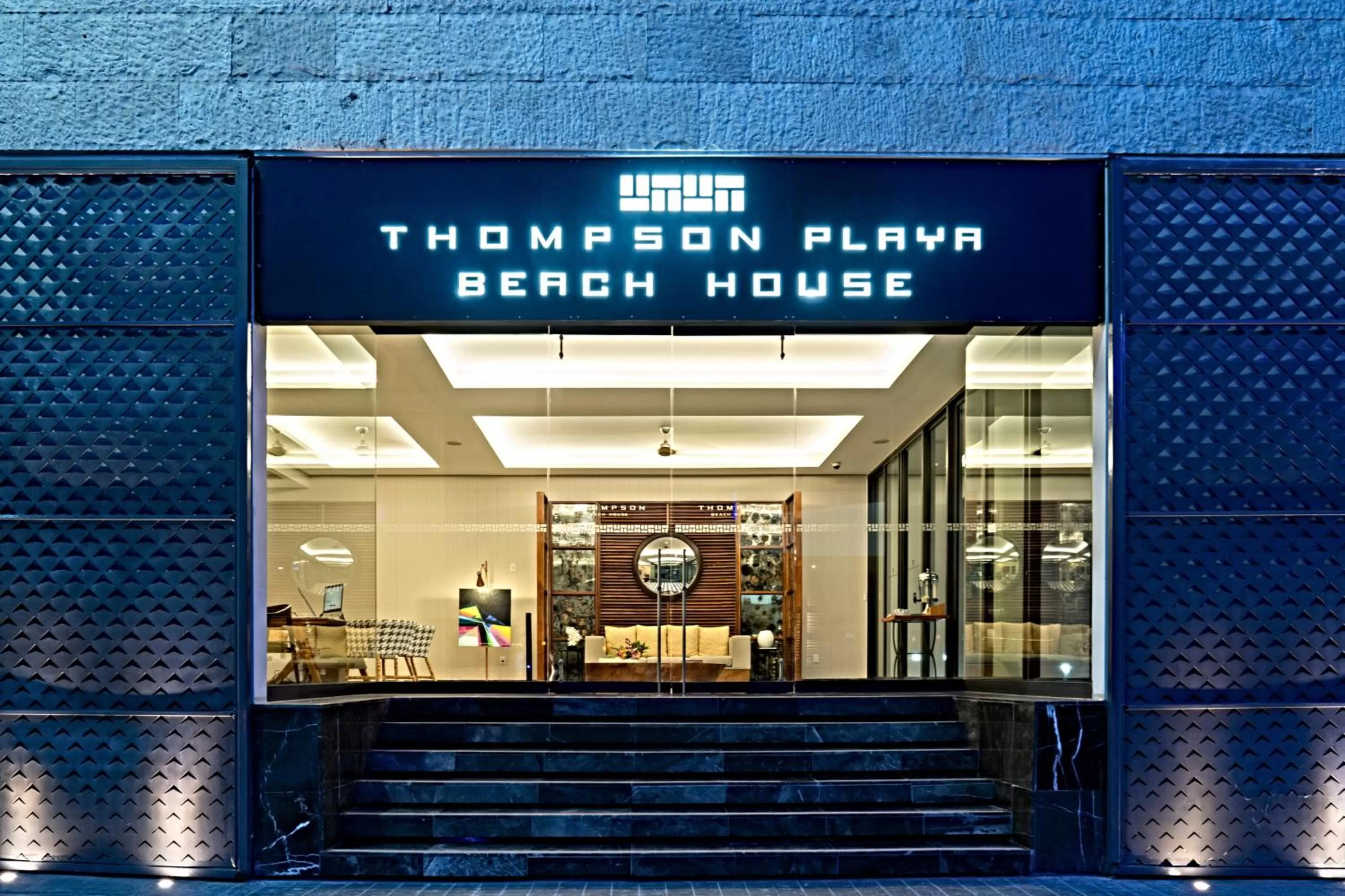 Facade/entrance in Thompson Playa del Carmen Beach House, part of Hyatt