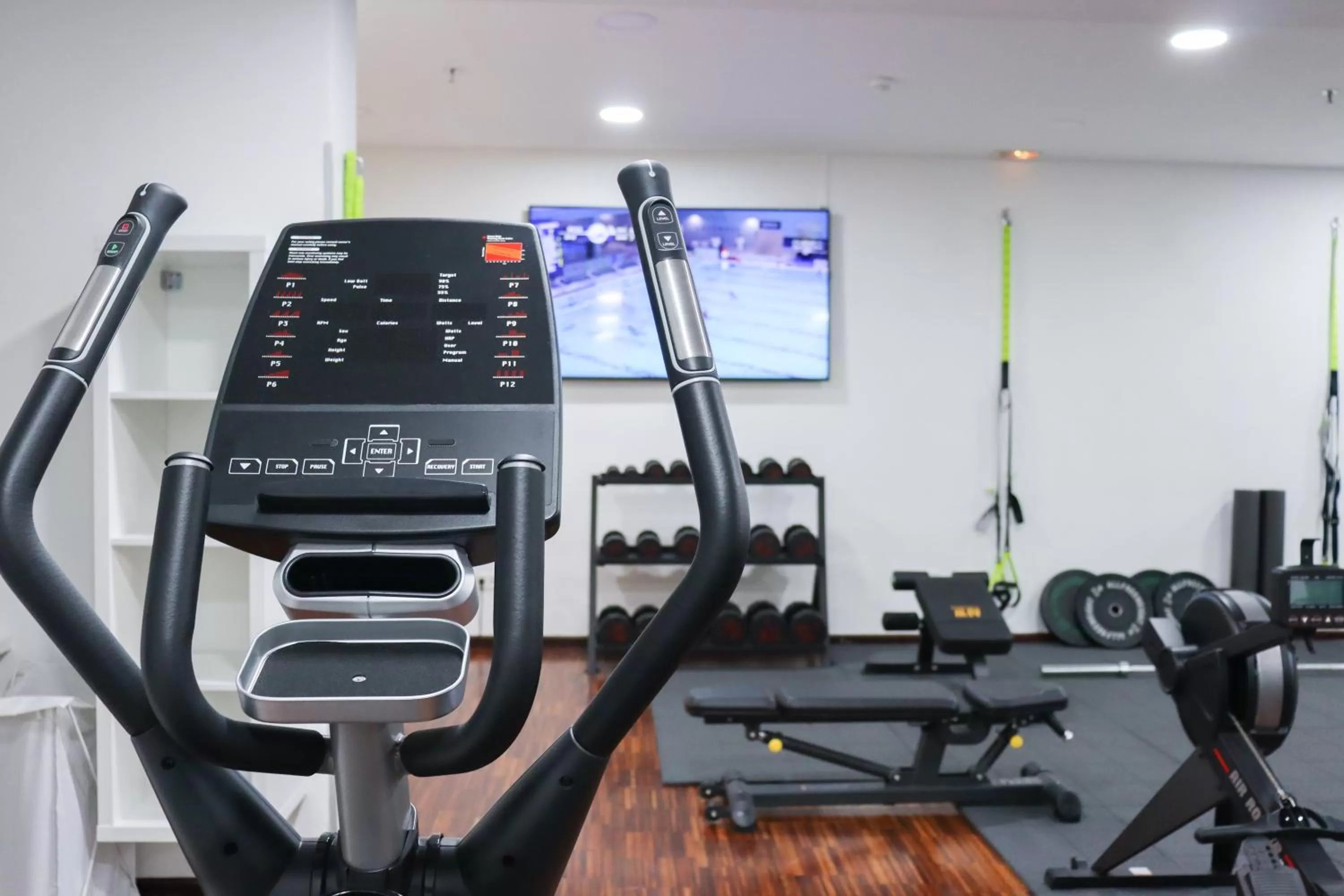 Fitness centre/facilities in Hotel Escuela Santa Cruz