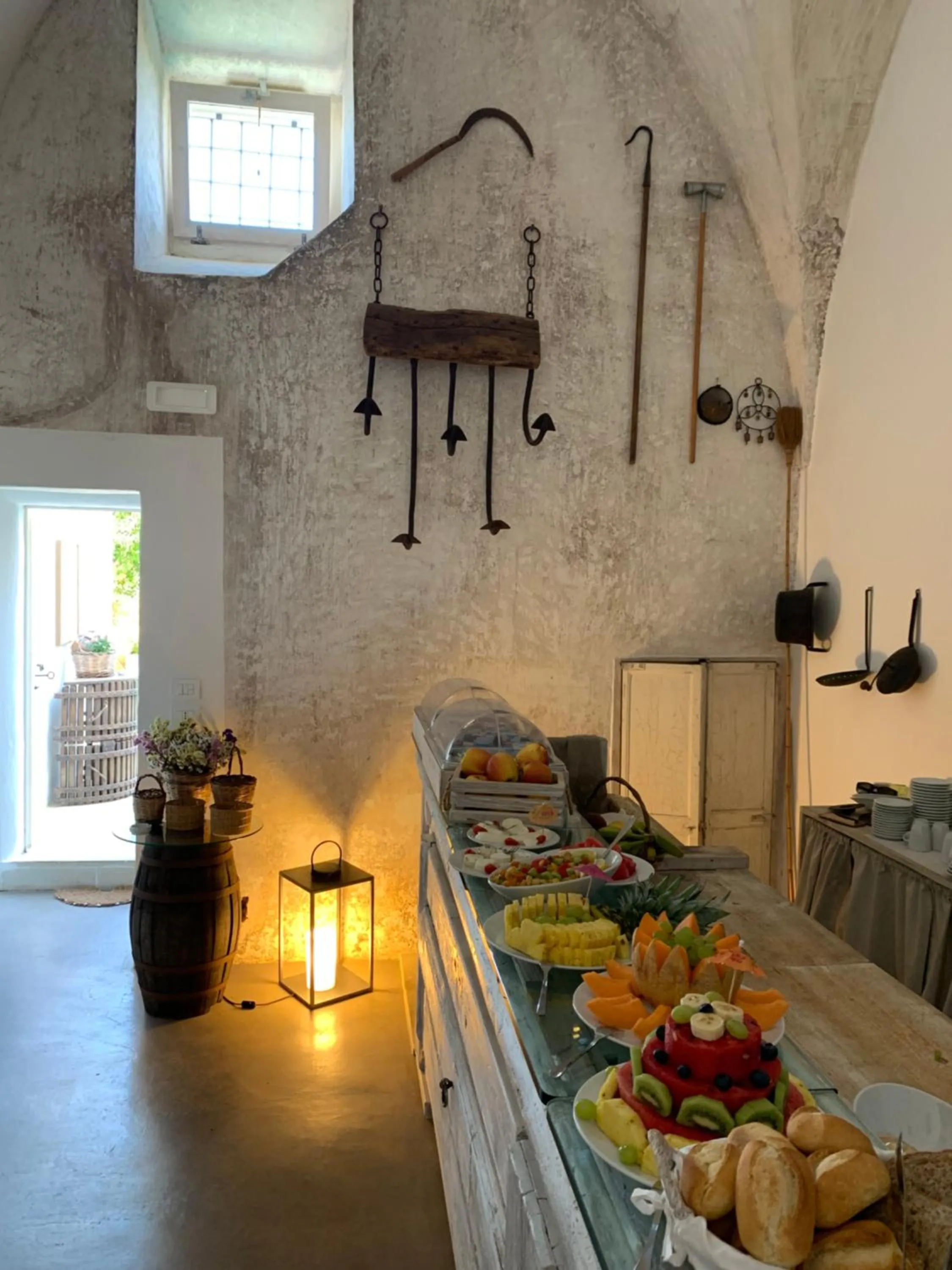 Food close-up in Palazzo Castriota