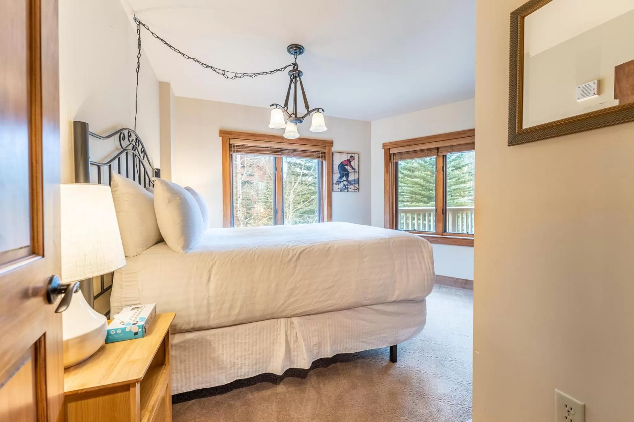 Bedroom, Bed in Red Hawk Lodge by Summit County Mountain Retreats