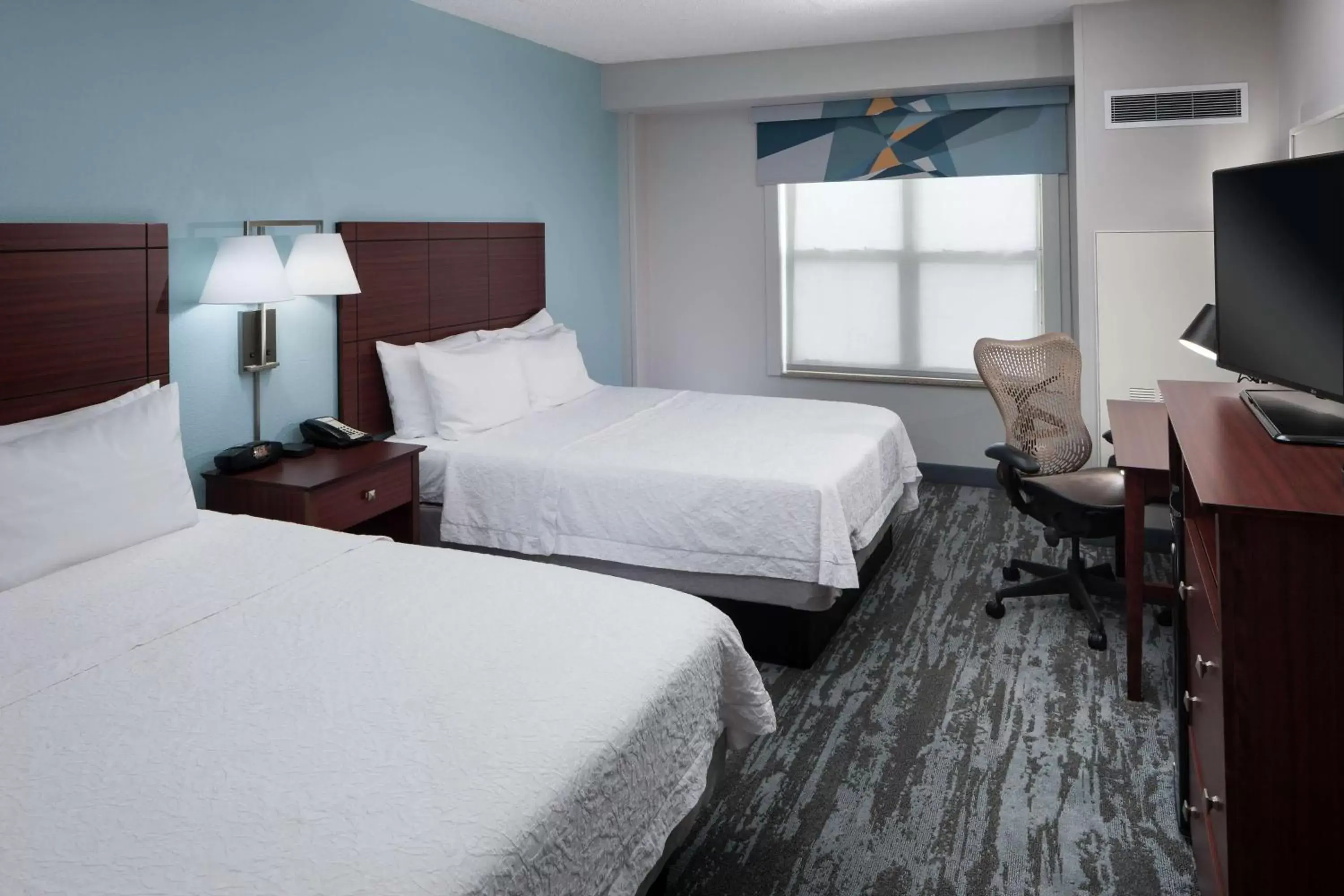 Queen Room with Two Queen Beds - Mobility and Hearing Access/Non-Smoking in Hampton Inn & Suites Oklahoma City-Bricktown Queen Room with Two Queen Beds - Mobility and Hearing Access/Non-Smoking in Hampton Inn & Suites Oklahoma City-Bricktown