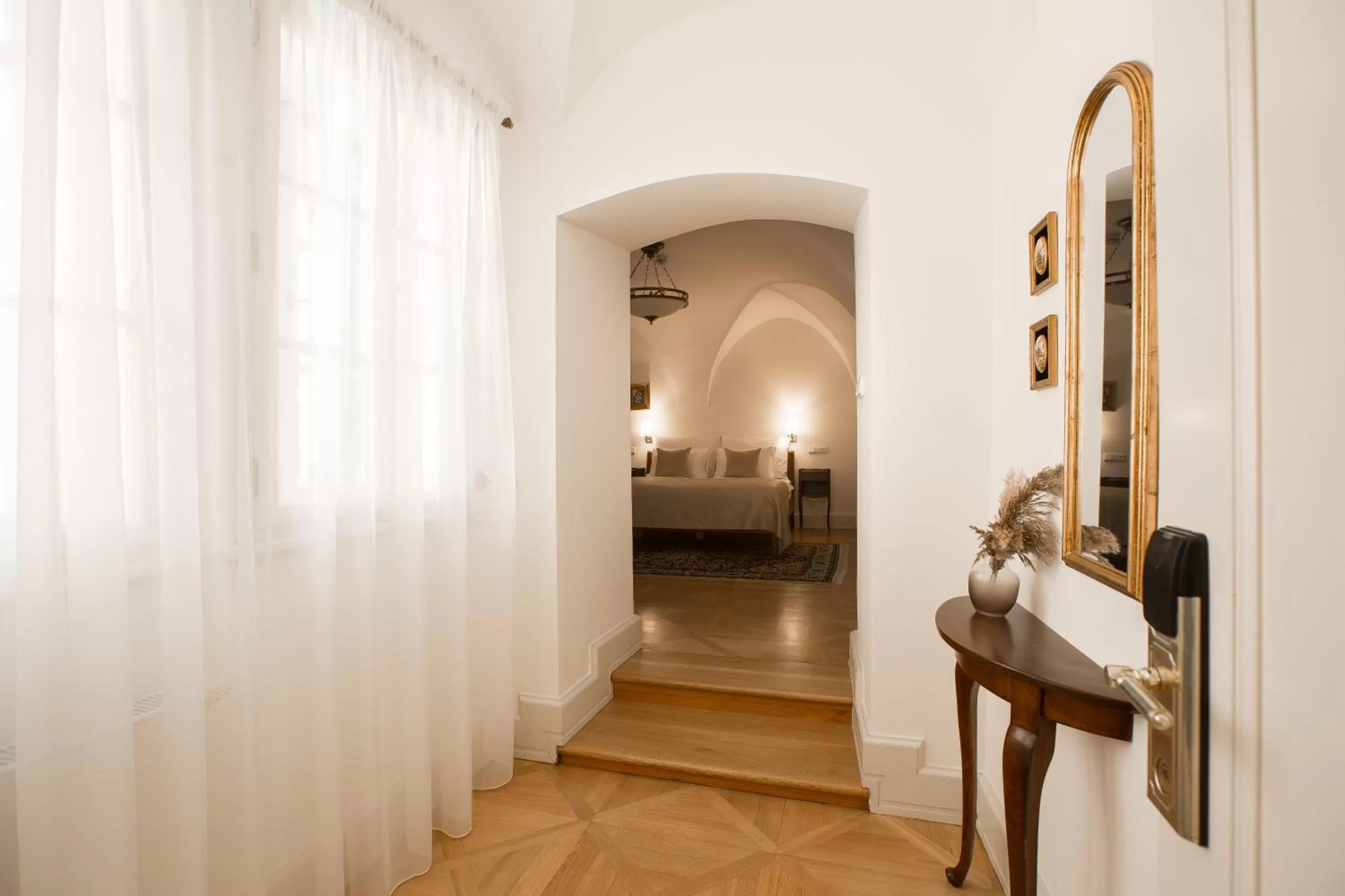 Bed in Hotel Nerudova 211