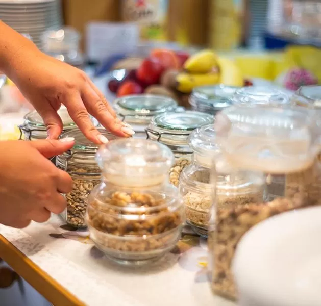 Buffet breakfast in Hotel Tanne
